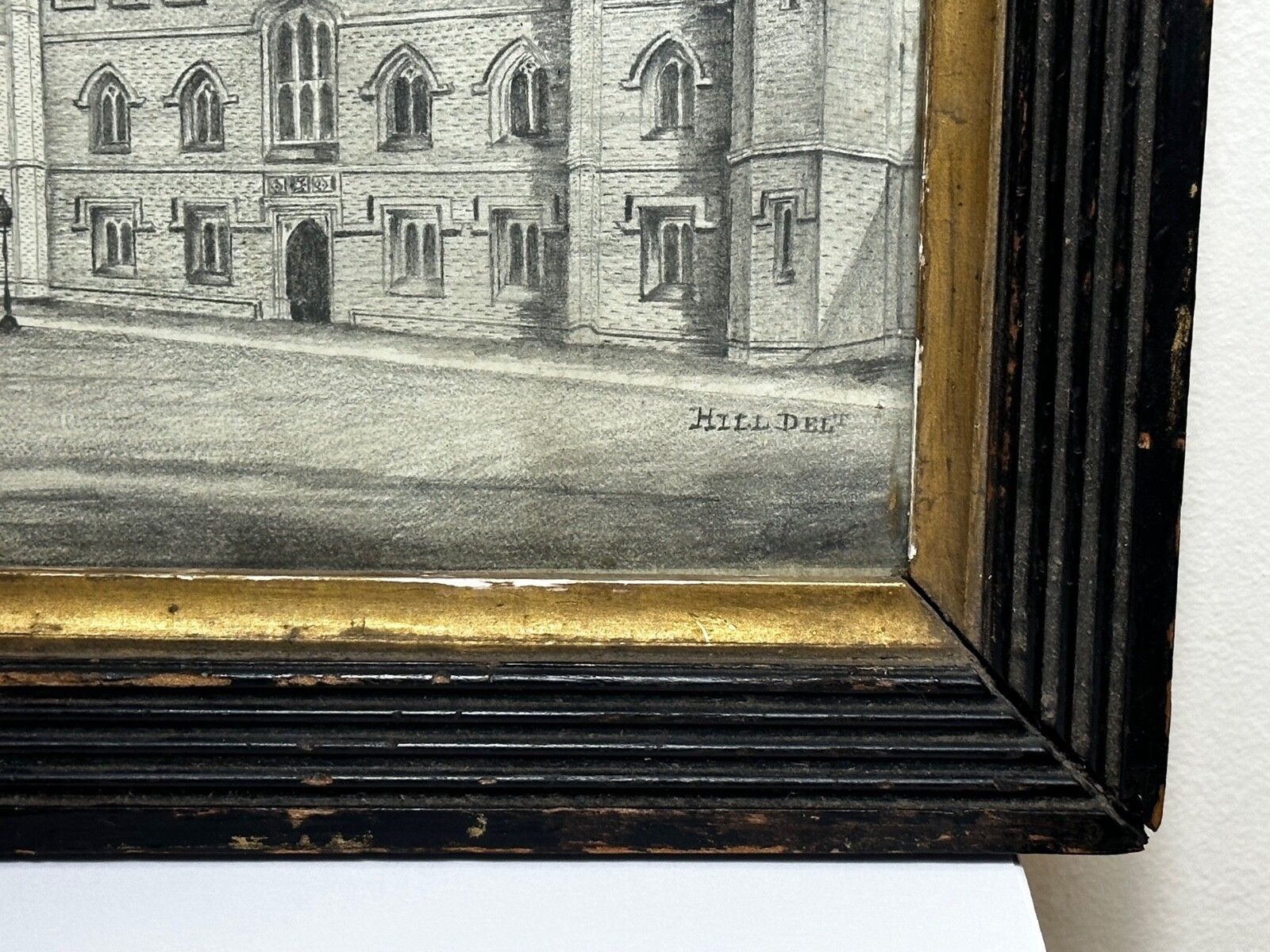 Drawing Gisborne Court Peterhouse Cambridge In The Manner Joseph Michael Gandy photo buy