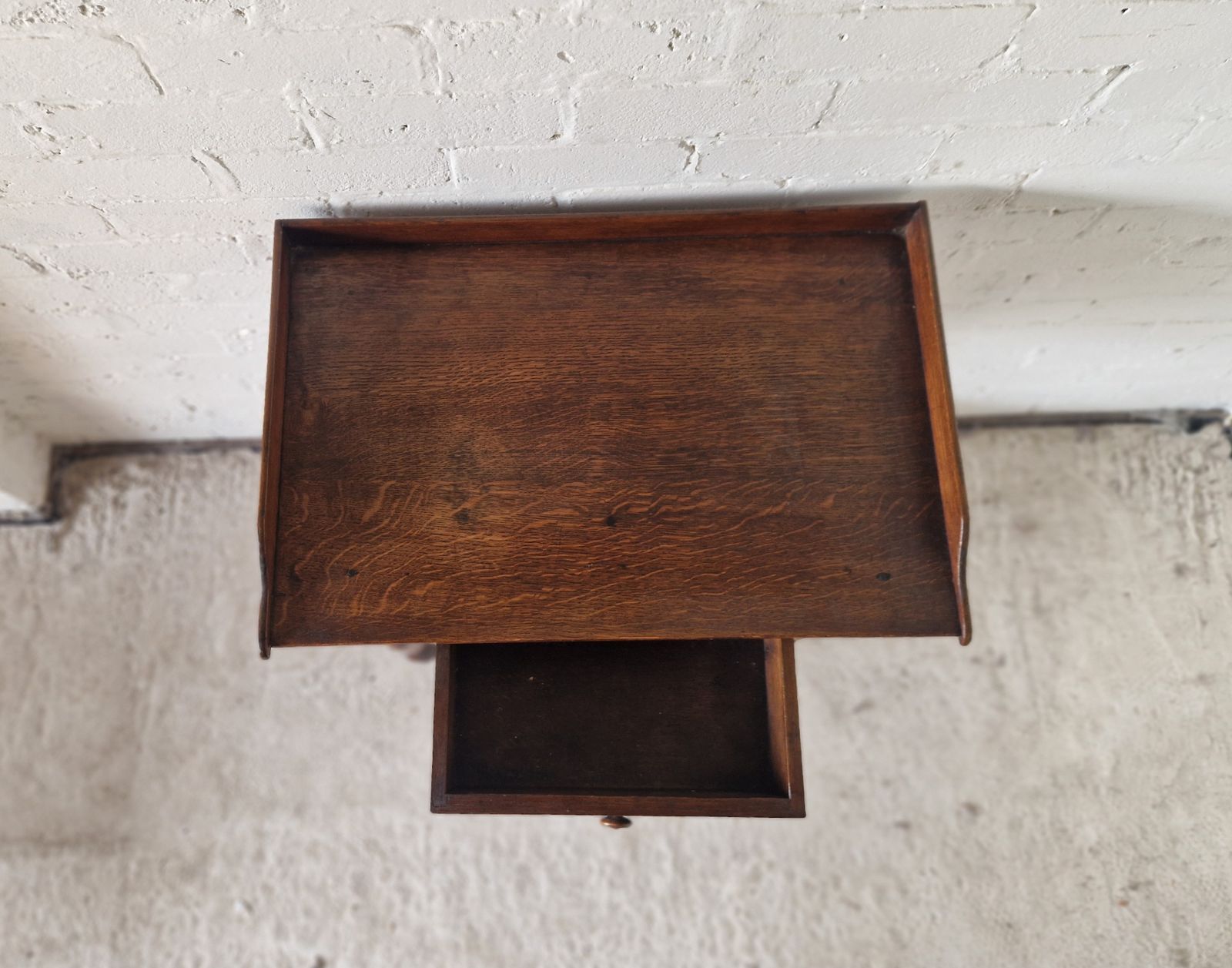 French Antique Oak Washstand, 1800s photo 375.0