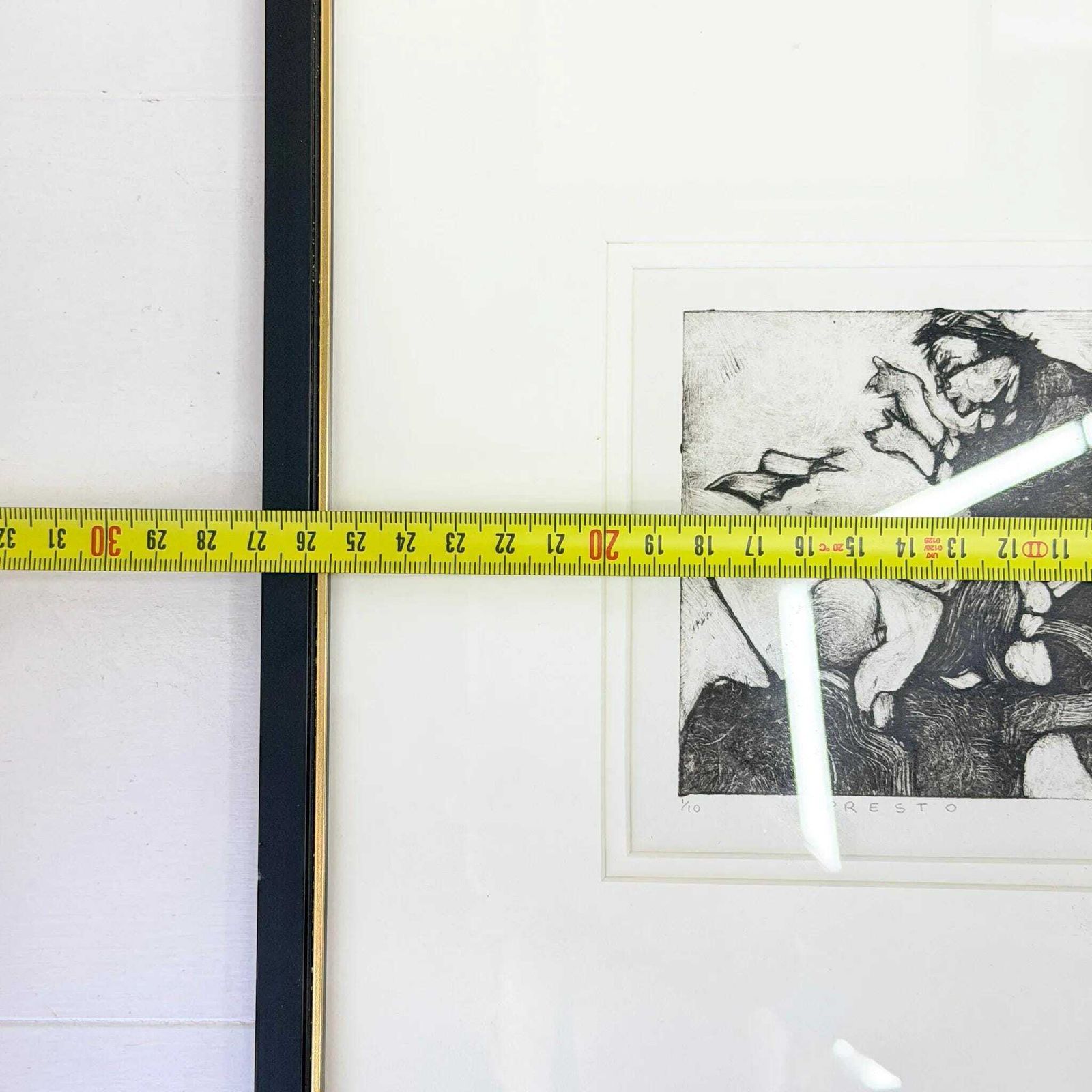 Pauline Bellamy Presto Ets 1/10 Ingelijst Muzikant Wandkunst Contemporary photo Kunst