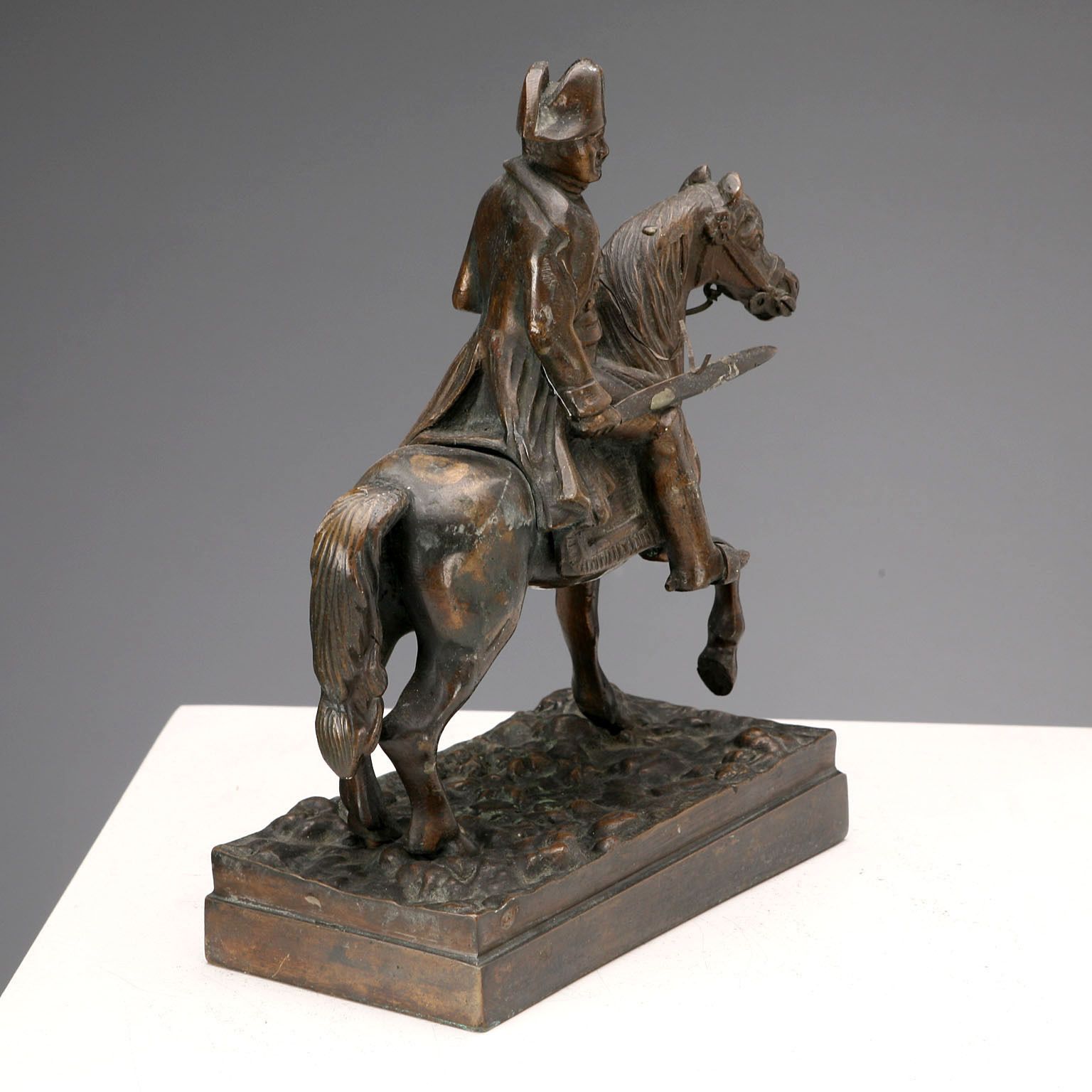 Sculpture d'époque Napoléon Bonaparte à cheval, XXe siècle photo Art