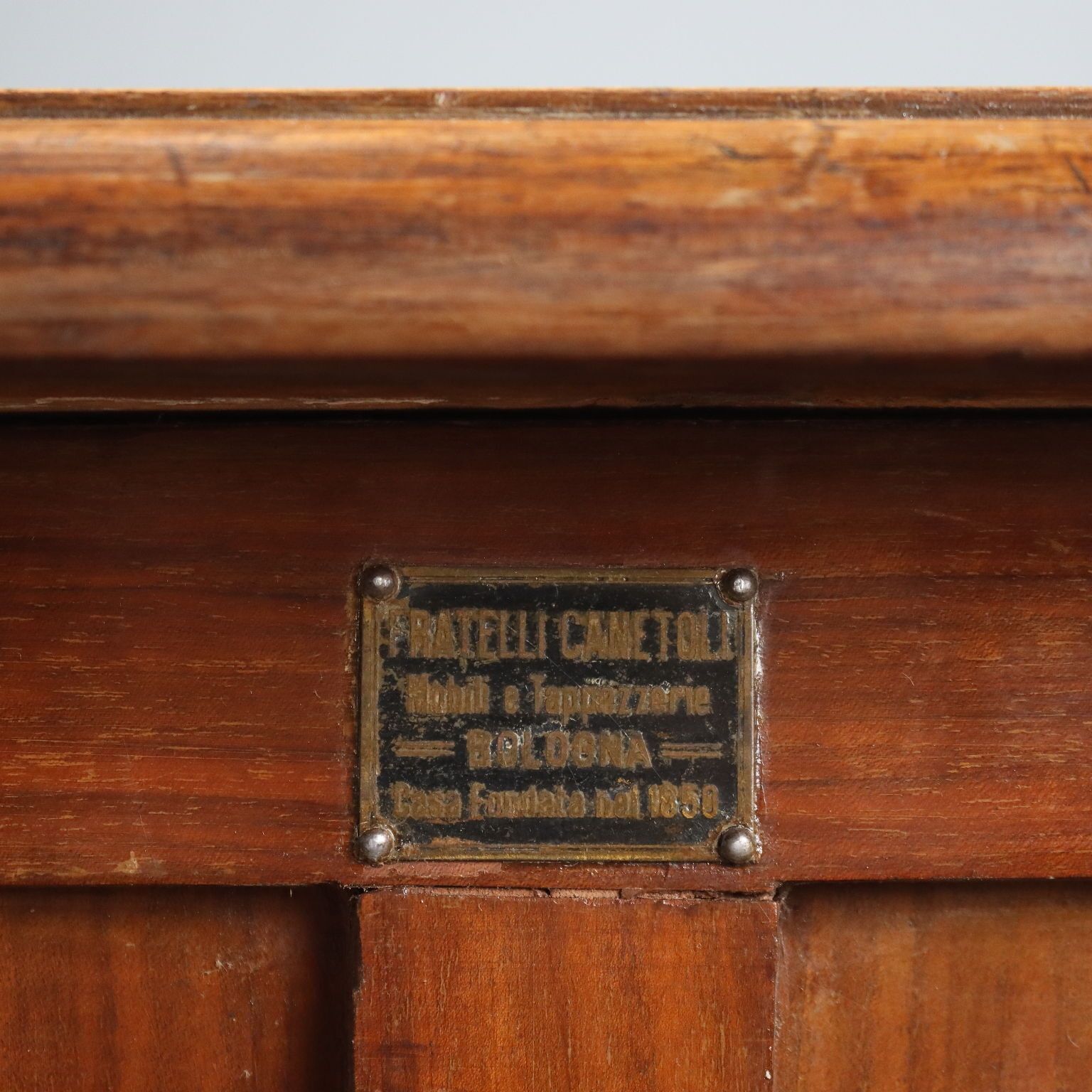 photo for sale Antique Writing Desk Oak Drawers Italy XX Century