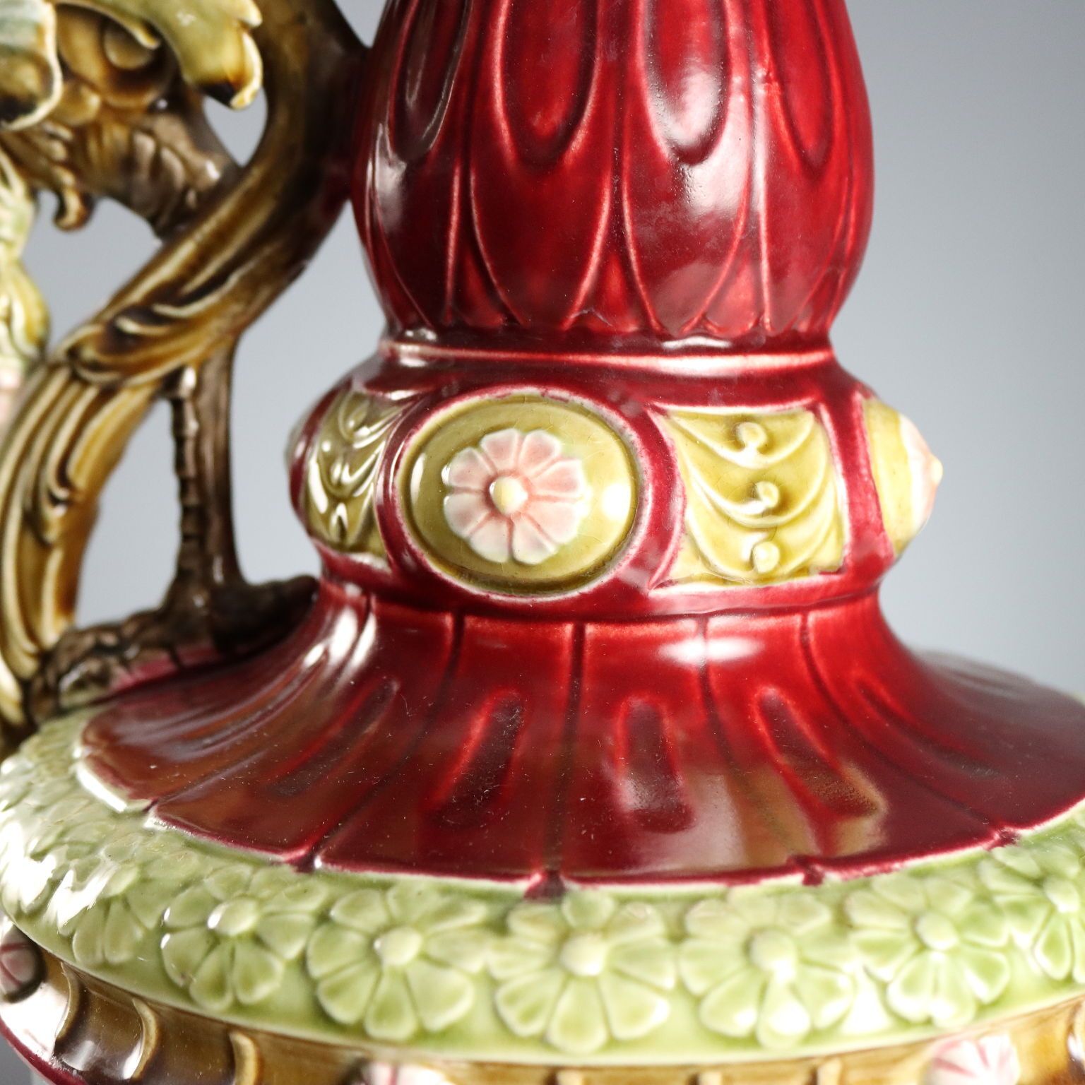 Antieke Pourers Jugendstil Veelkleurig Keramiek 19e Eeuw photo vintage