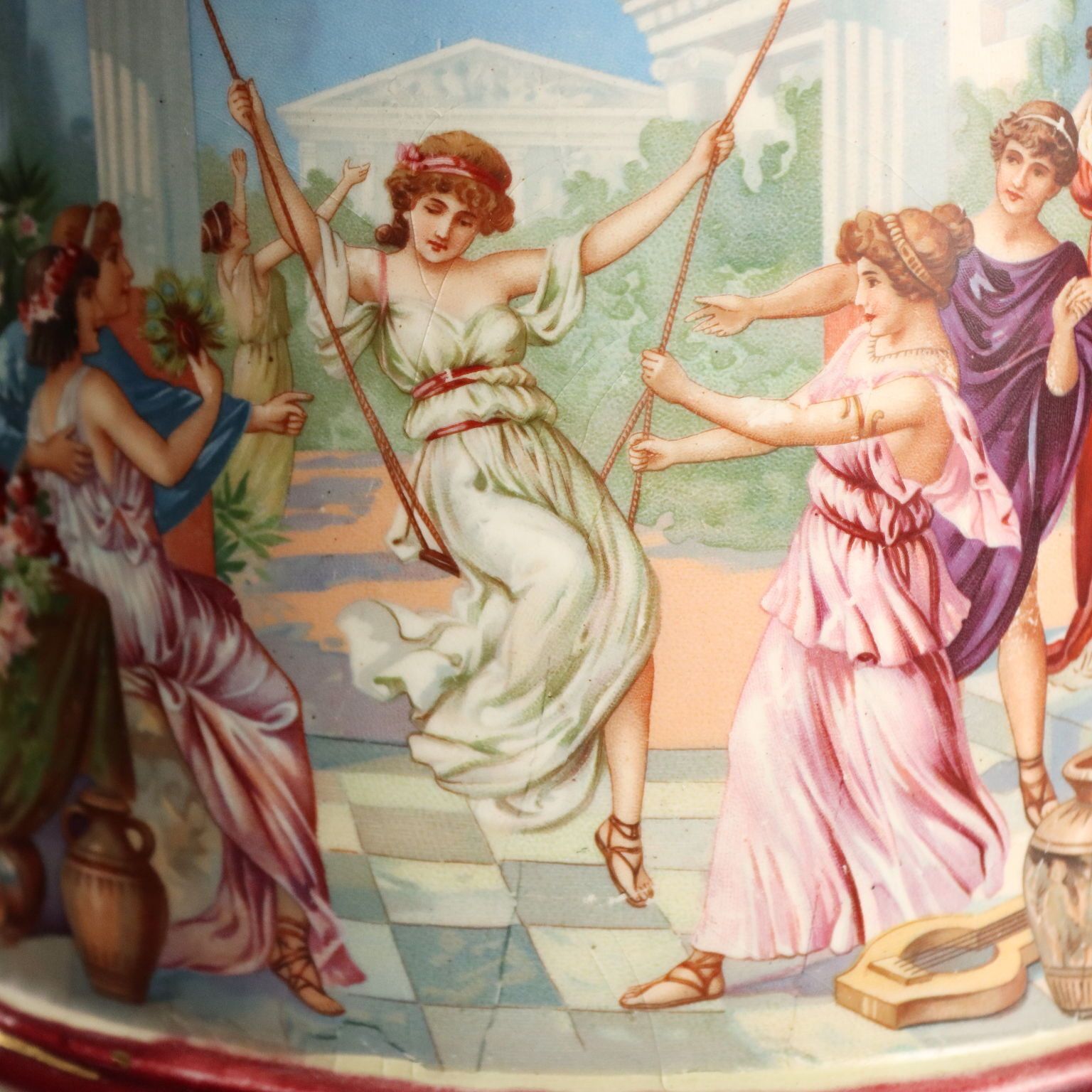 photo for sale Pichets d'époque Jugendstil en céramique polychrome, XIXe siècle