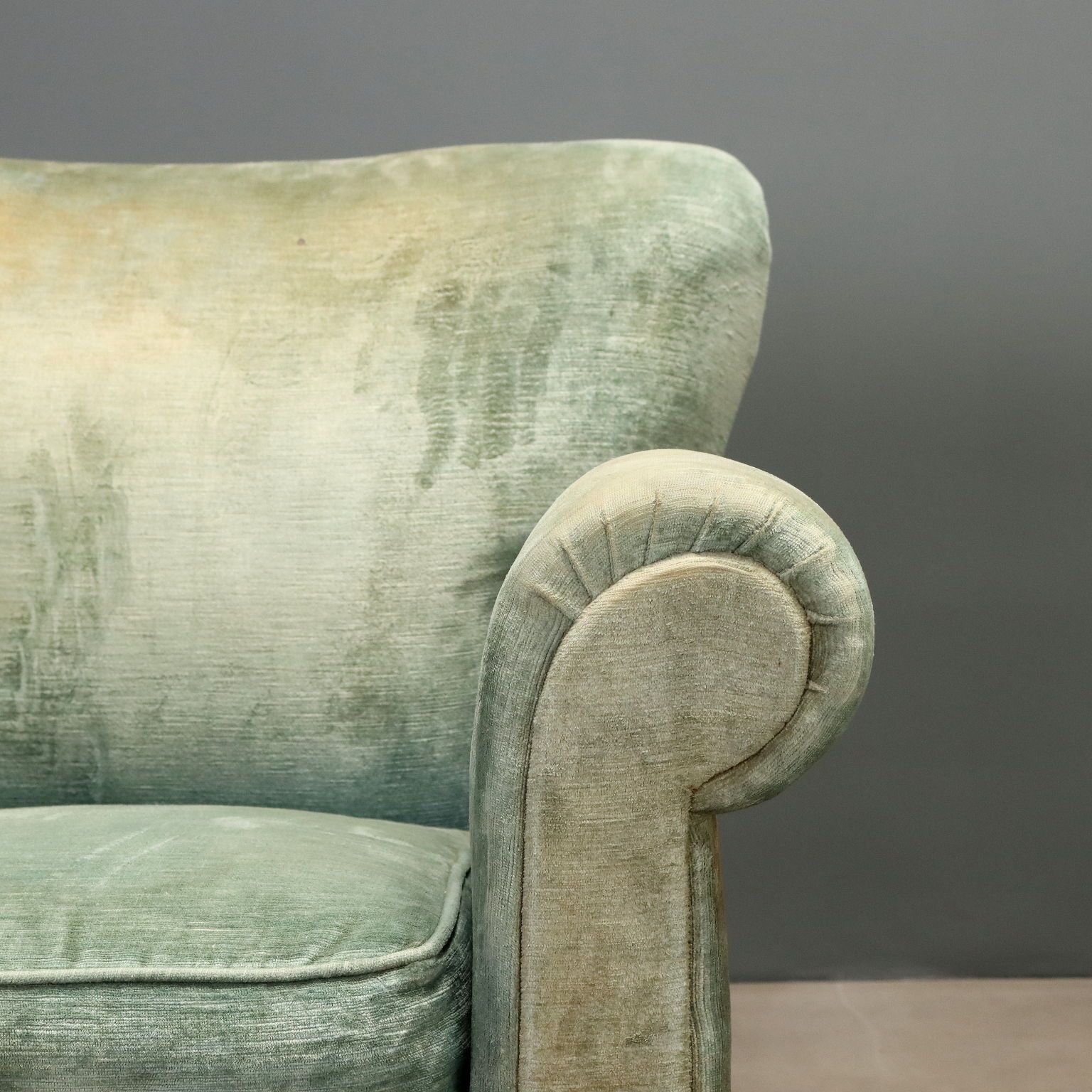 Vintage Fauteuils Stoffen Bekleding Design Italië jaren 1950 photo vinterior
