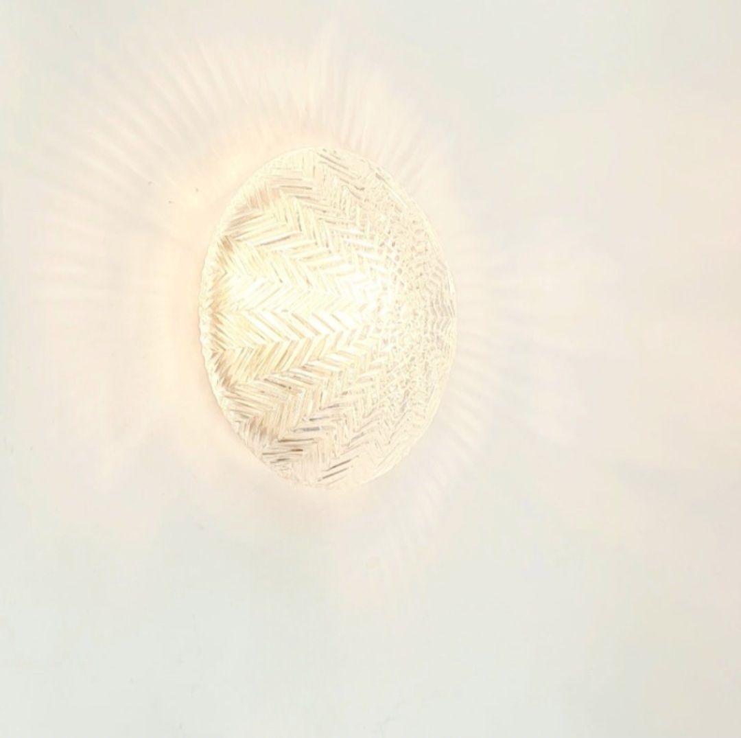 Art Deco Geometrische Glazen Wandlamp van Limburg, Duitsland, jaren 1970 photo 250.0