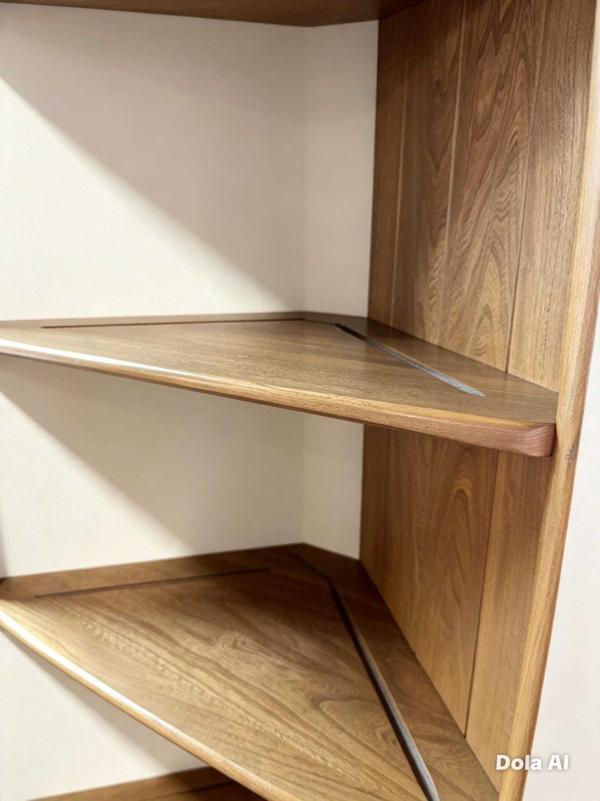 photo furniture Ercol Elm Corner Display Cabinet, C.1990s