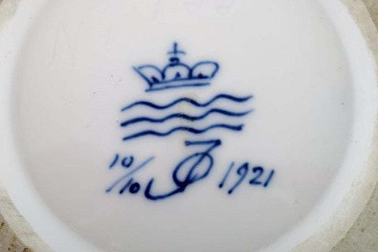 Oluf Jensen For Royal Copenhagen, Large Unique Porcelain Vase With Slim Neck photo vinterior