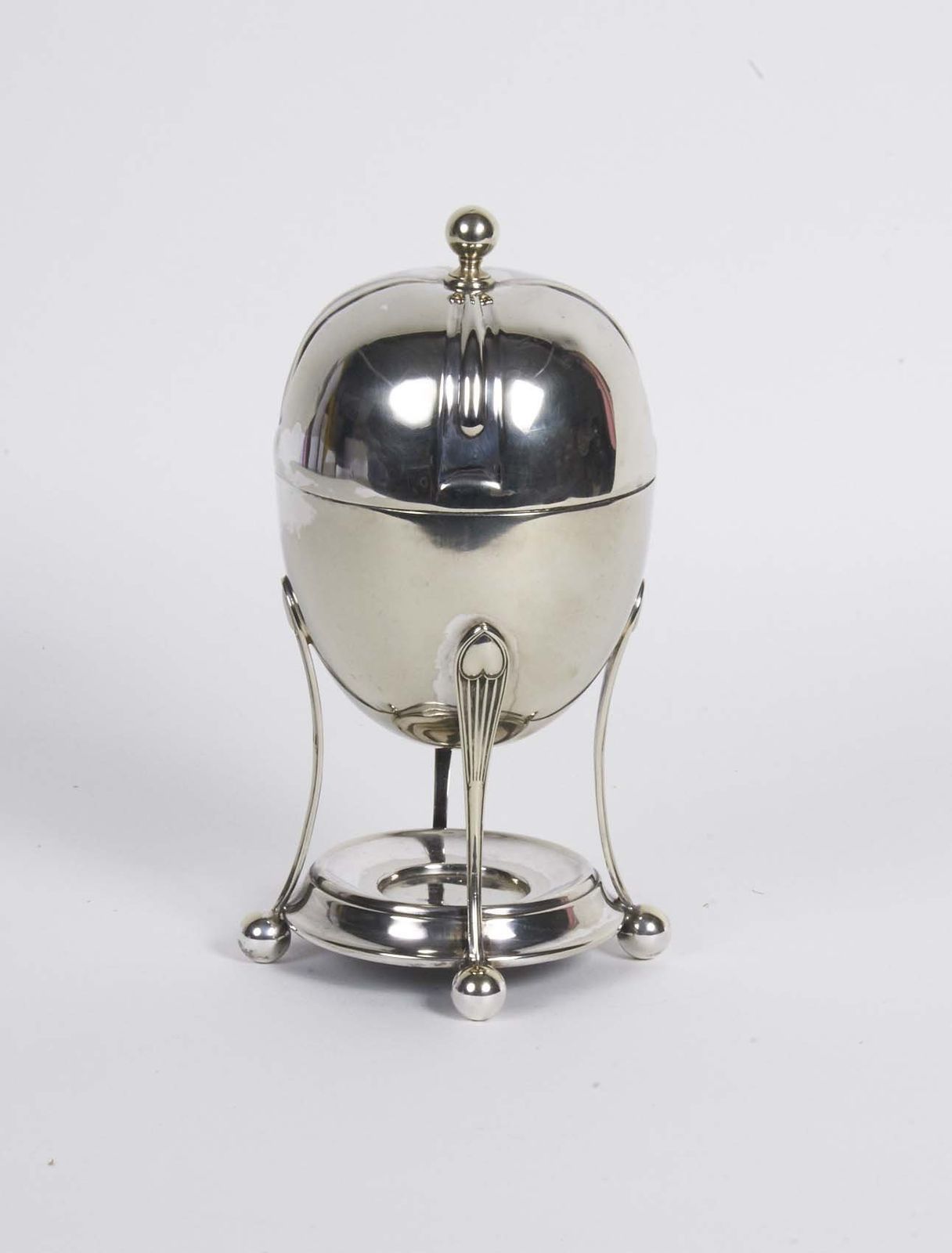 Antique Silver Egg Coddler | Egg Boiler photo for sale