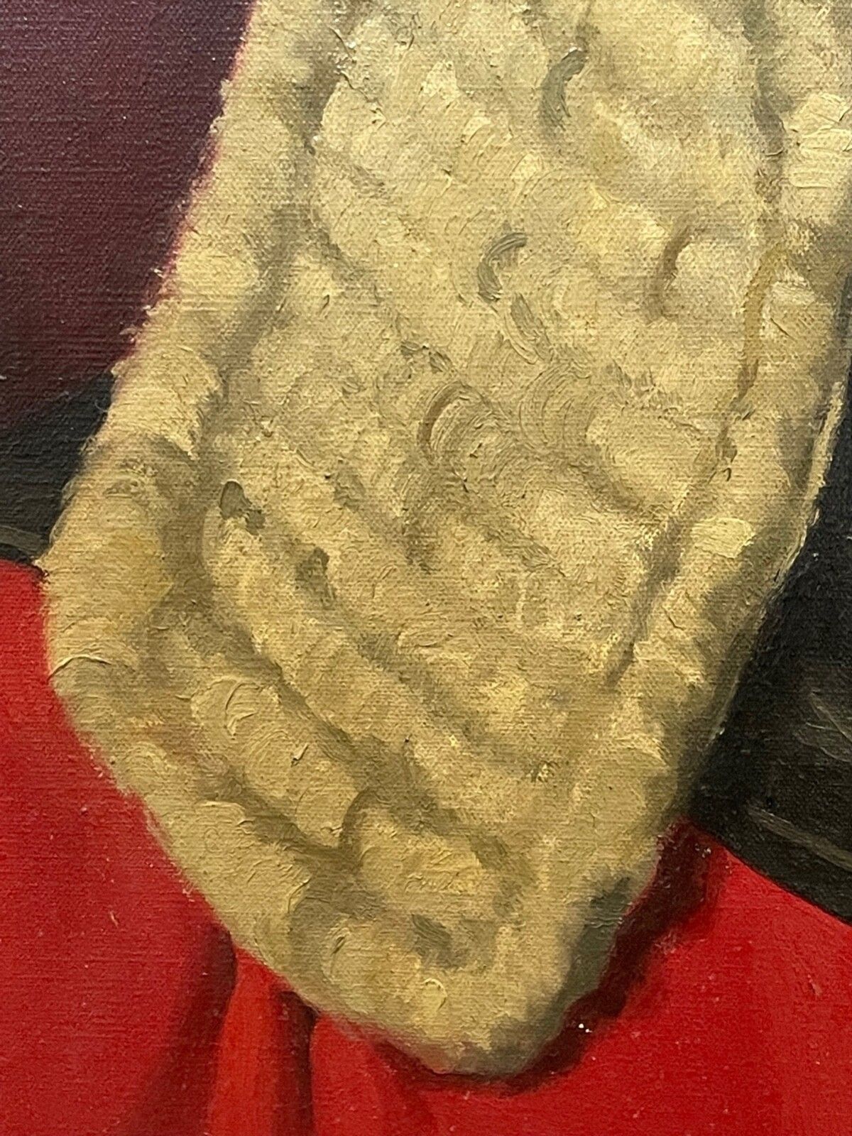 Kunst Mid Century Gesigneerd Juridisch Olieverfportret van Mr Justice Paul Storr in Rechtbankkleding, John Codner photo