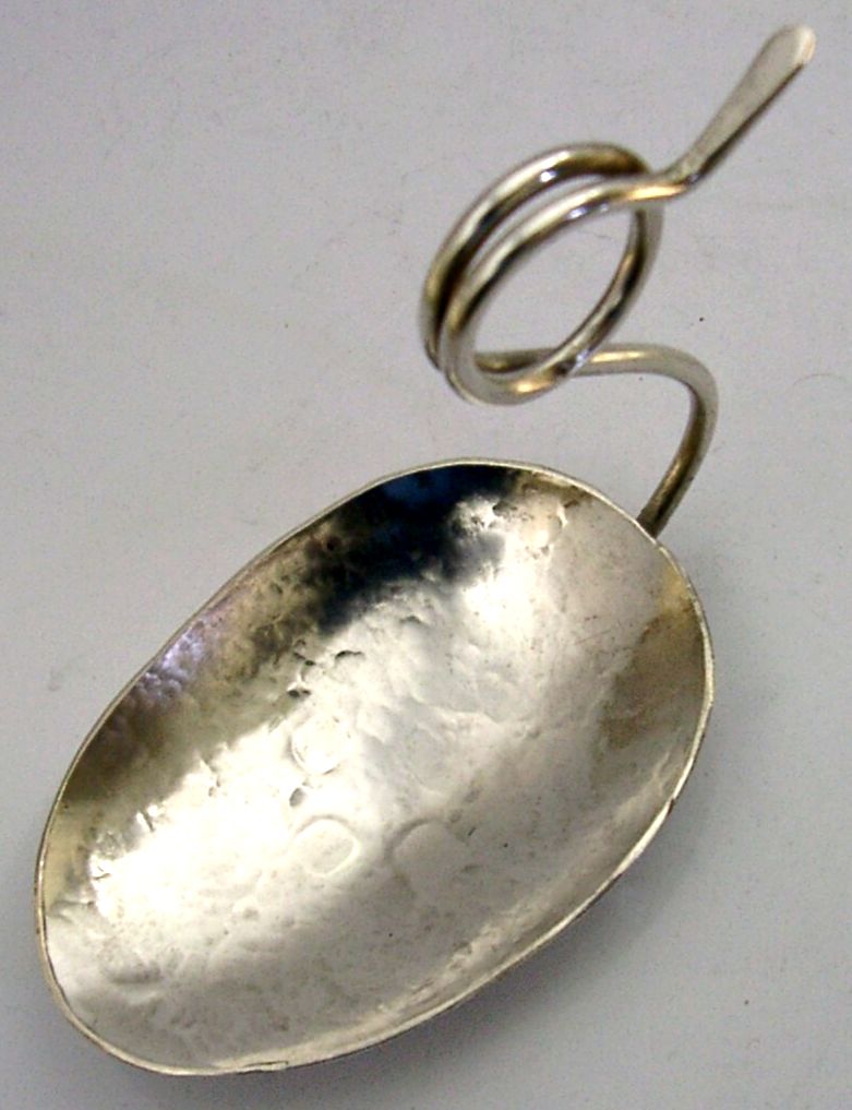 Norman Cheyney Sterling Silver Hand Made Spoon Arts & Craft 1990 41g photo furniture