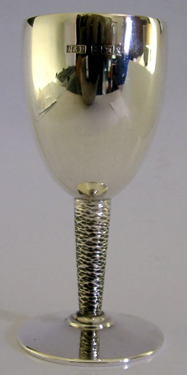 Mid Century Modern Sterling Silver Goblet 1972 Barware photo Home Decor