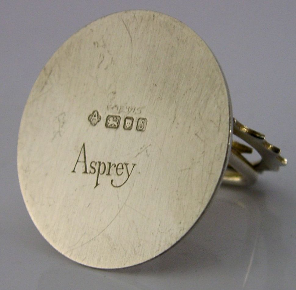 Porte-menu Asprey en argent sterling, faisan, 1992 photo 125.0
