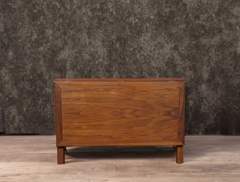 photo vintage Børge Mogensen Extendable Coffee Table In Teak, Danish Mid Century 1960s