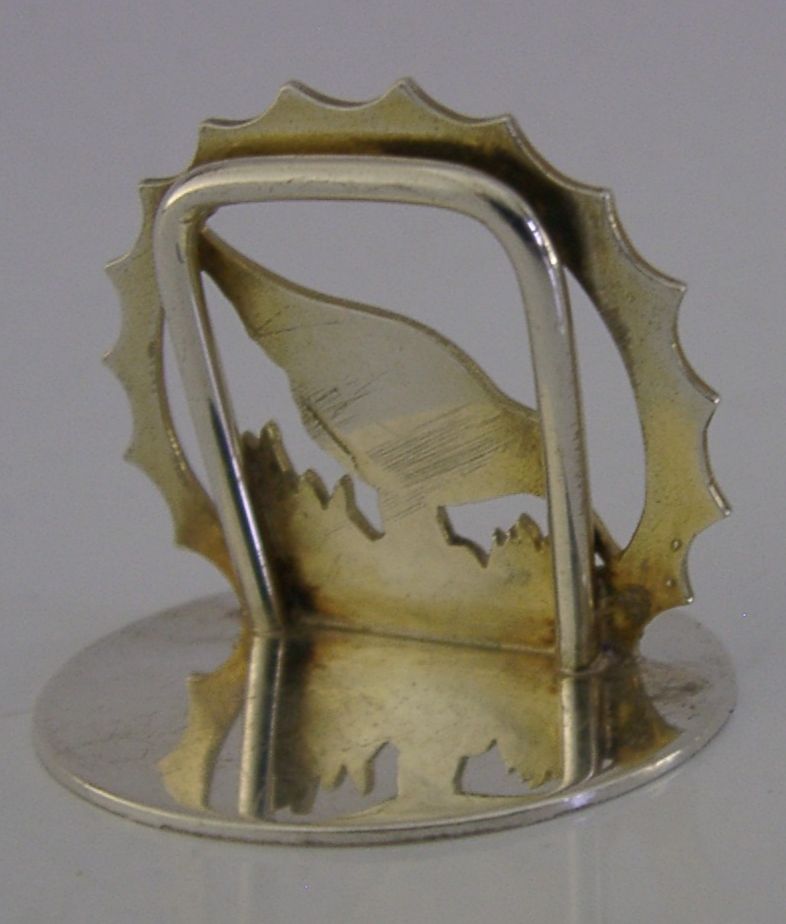 Asprey Sterling Silver Woodcock Animal Menu Holder 1992 Hunting Shooting photo Woonaccessoires