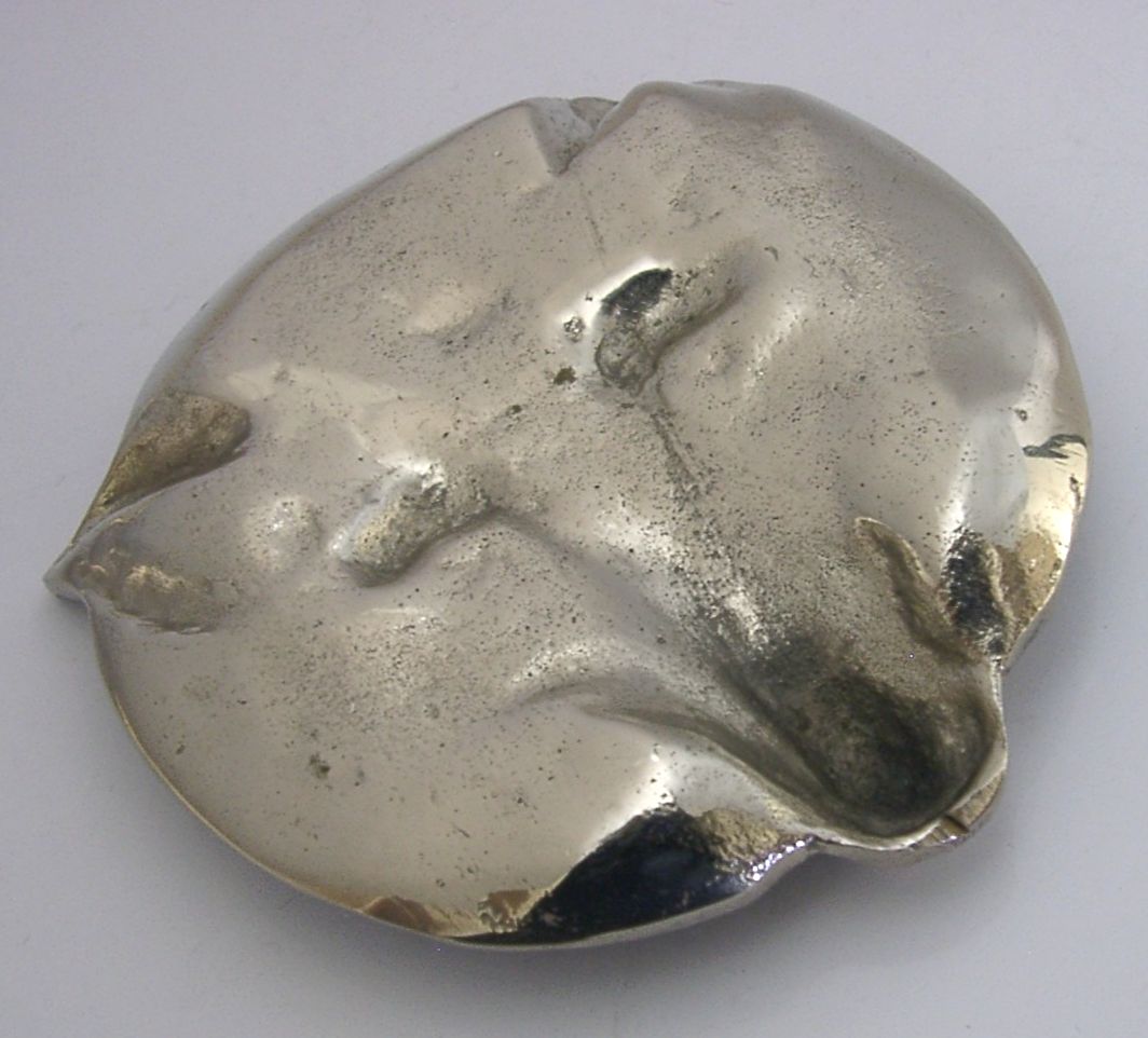 Coupelle anglaise en métal argenté, tête de renard, vers 1940, chasse, 154 g photo buy