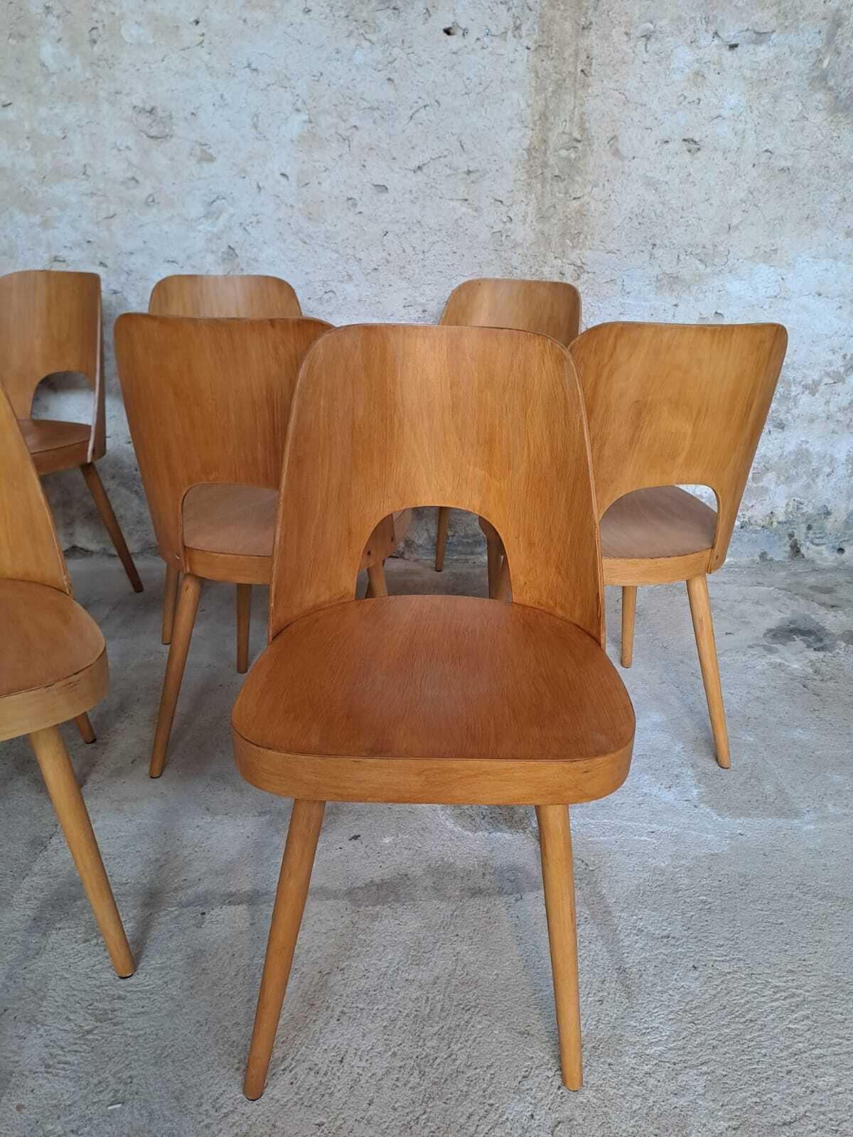 Ton 515 Chairs By Oswald Haerdtl, Czech Mid Century 1960s,  Set Of 8 photo Furniture