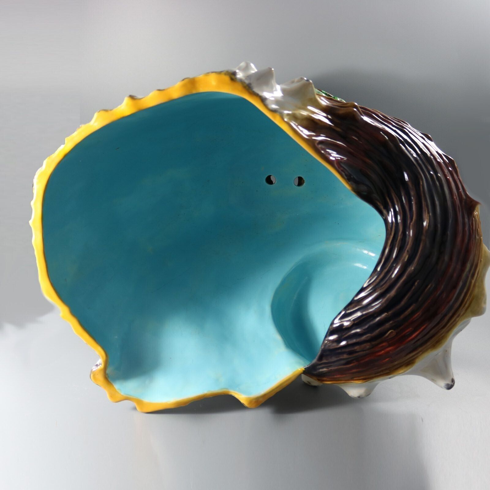 Home Decor Monumental Minton Majolica Conch Shell Jardinière photo