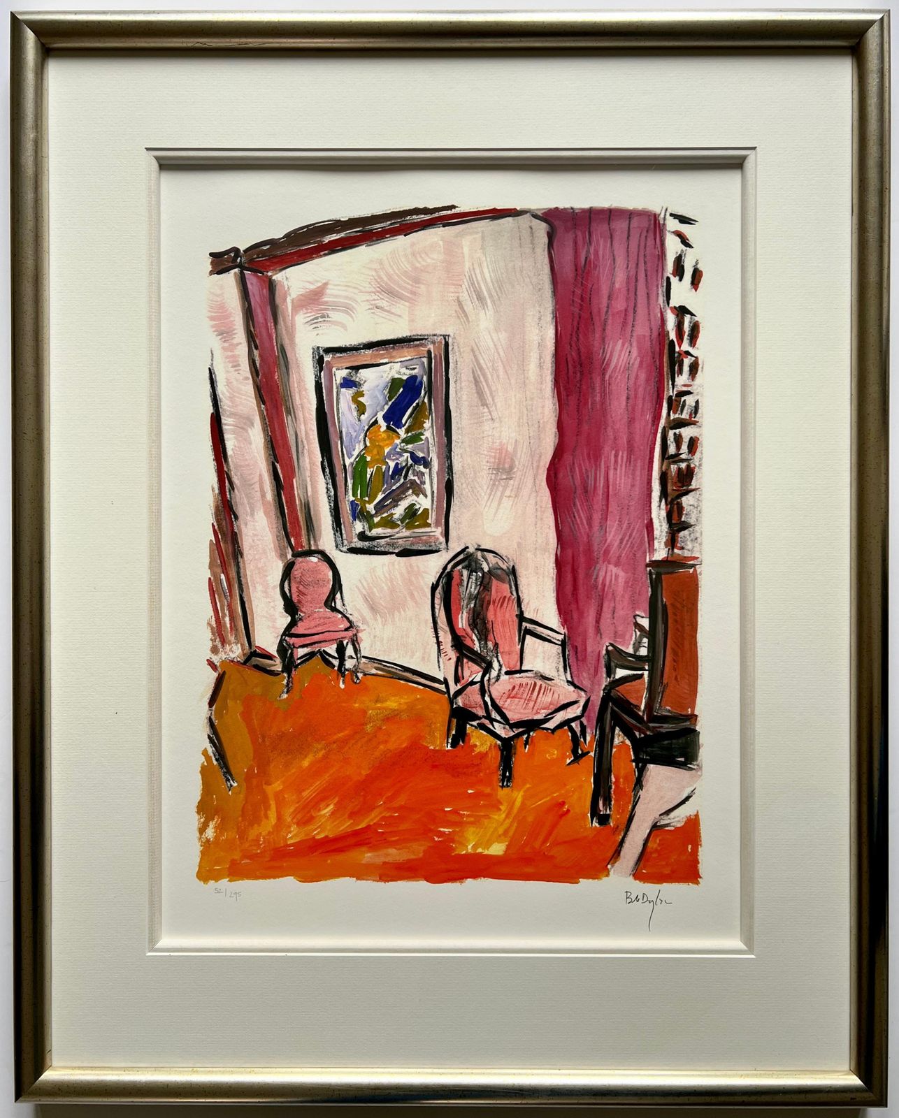 Bob Dylan Three Chairs Giclée Print, Signed, Edition Of 295