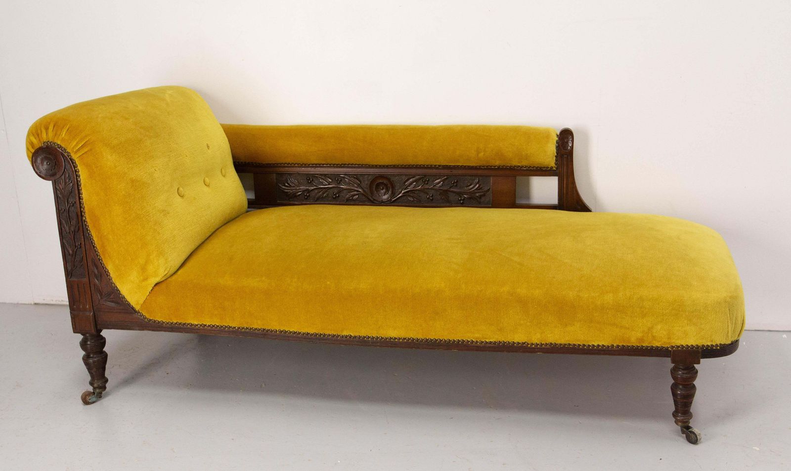 French Restauration Bench Seat Wood Sofa Banquette Fabric Of Your Choise 19th C photo furniture