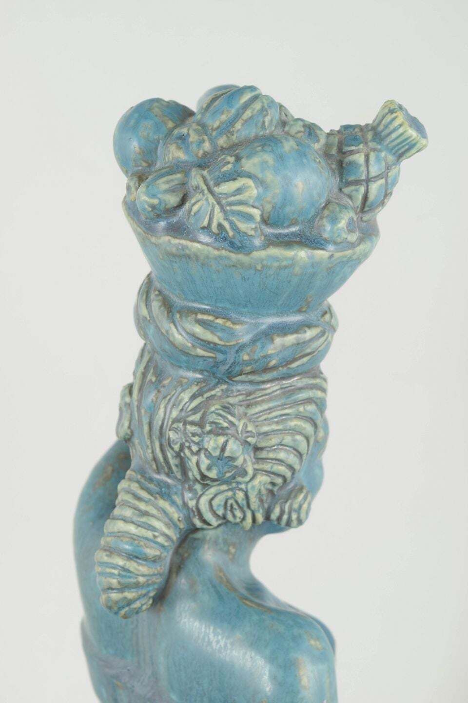Harald Salomon For Rörstrand. Monumental Art Deco Sculpture In Stoneware, 1940s photo furniture
