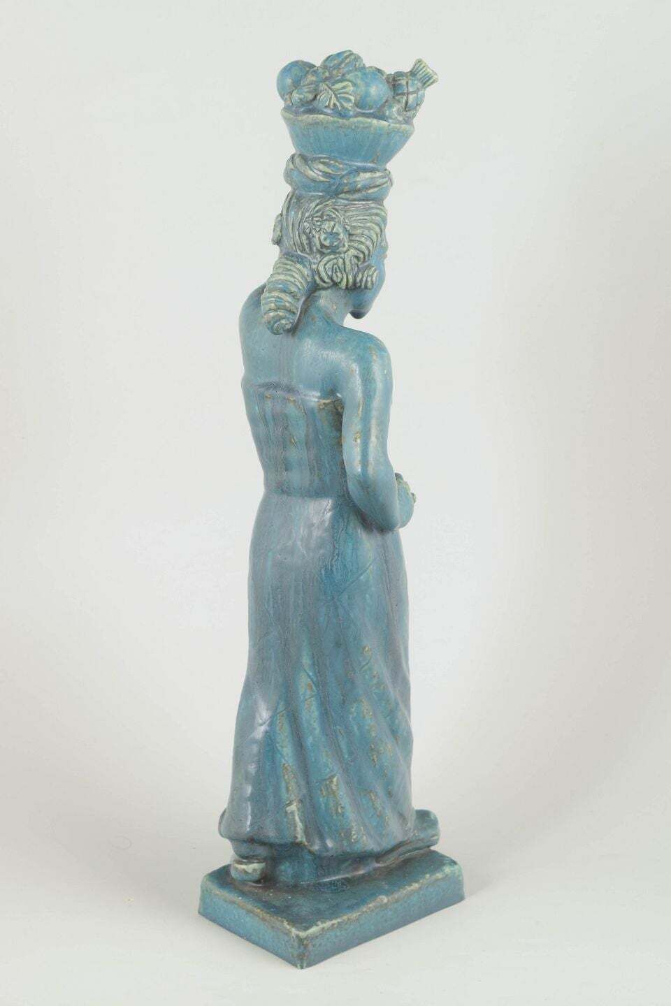 Harald Salomon voor Rörstrand. Monumentaal art deco sculptuur in steengoed, jaren 1940 photo for sale
