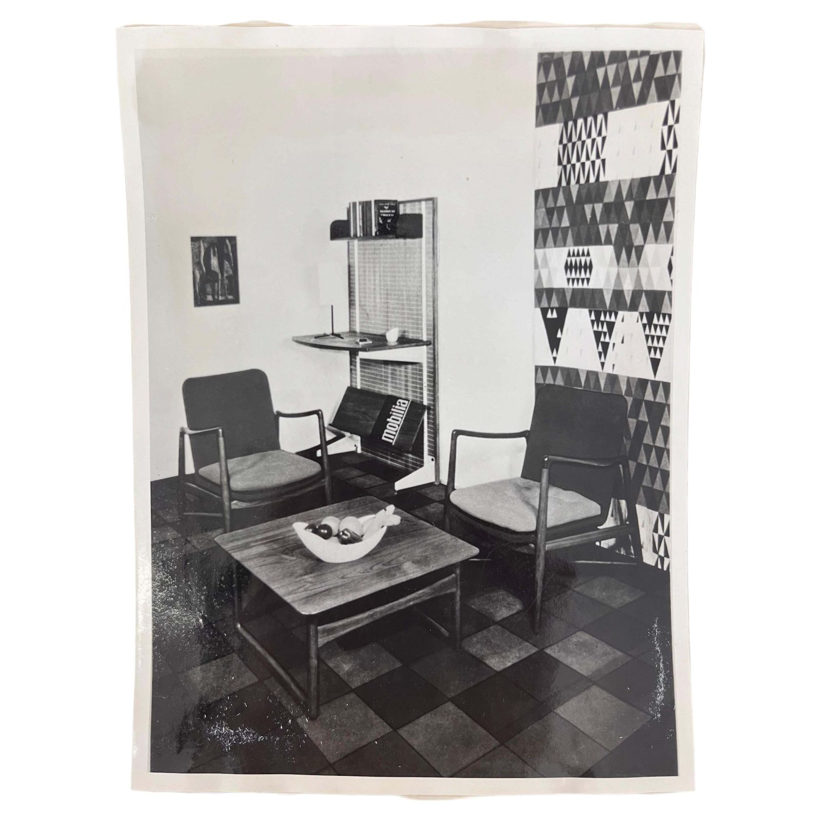 Original Photo Of Finn Juhl Furniture   1950s