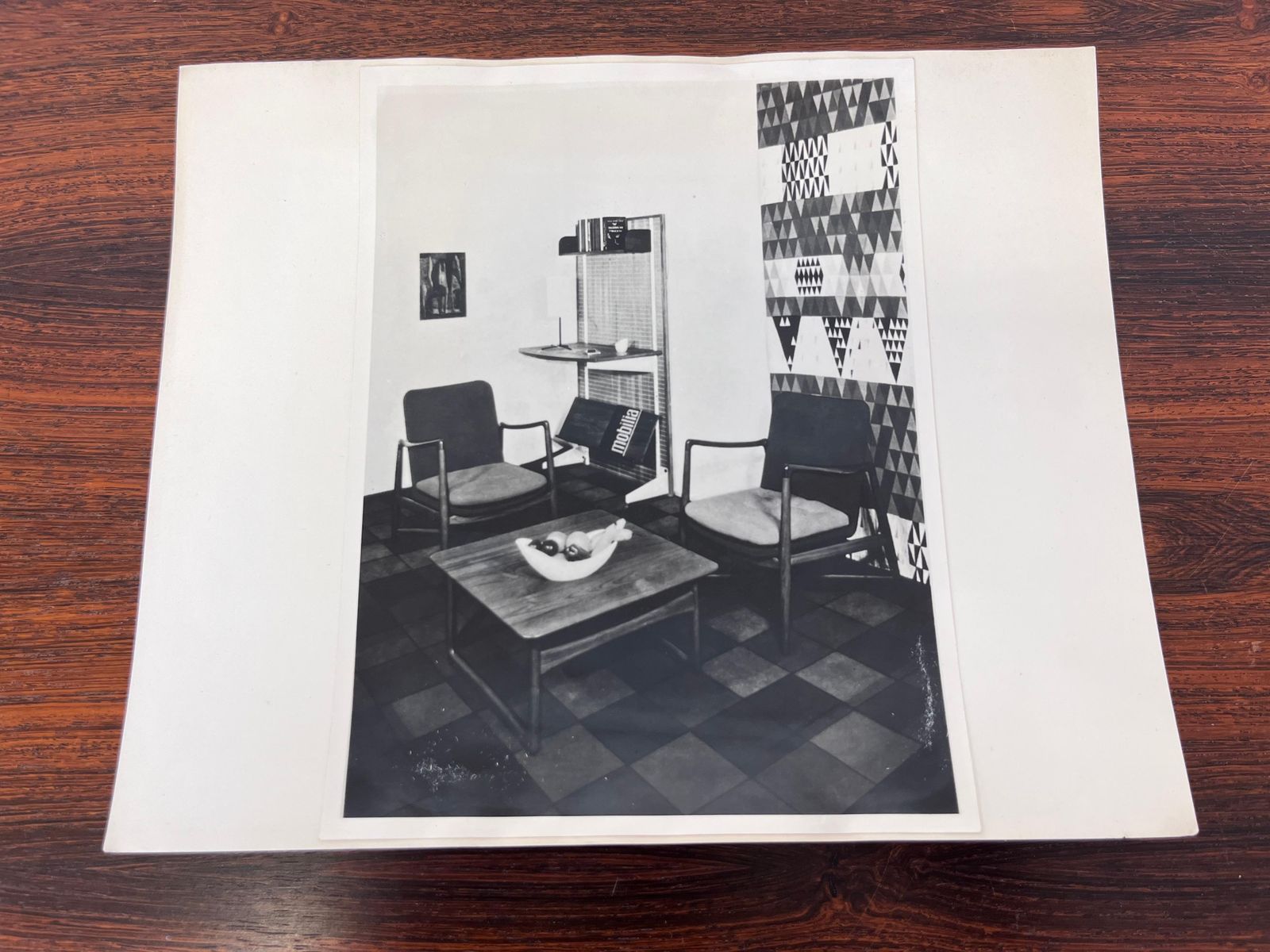 Photo originale de mobilier Finn Juhl, années 1950 photo Art