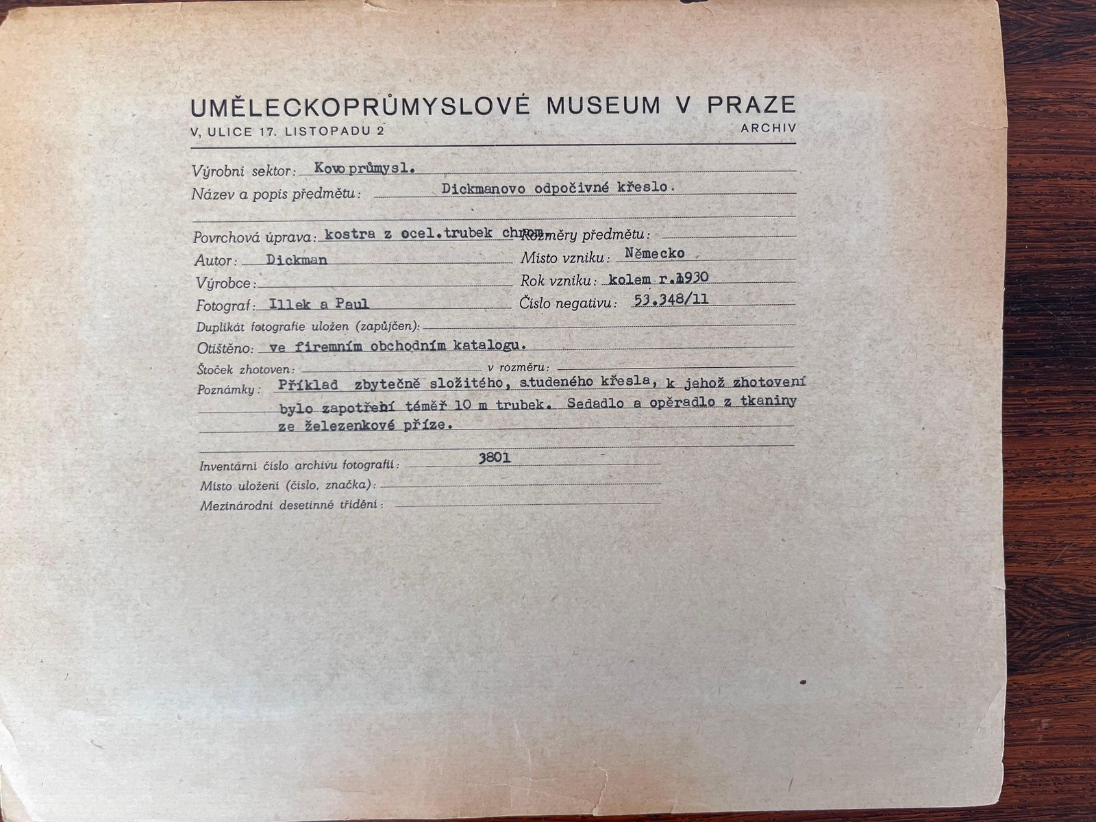 Originele foto van Erich Dieckmann loungestoel, jaren 1930, 1950 photo 120.0