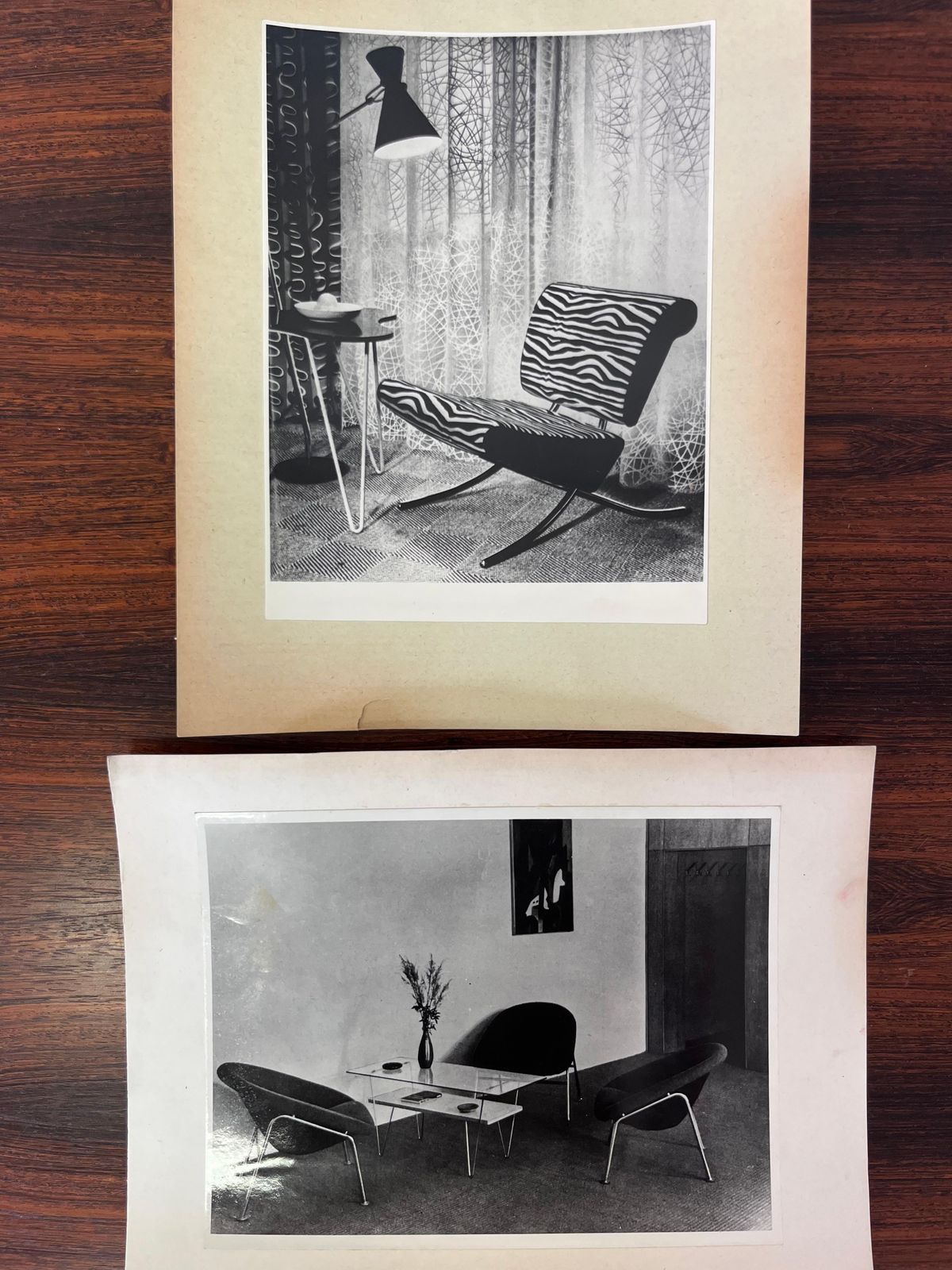 Set Of Original Photos Of German Furniture   1950 photo for sale