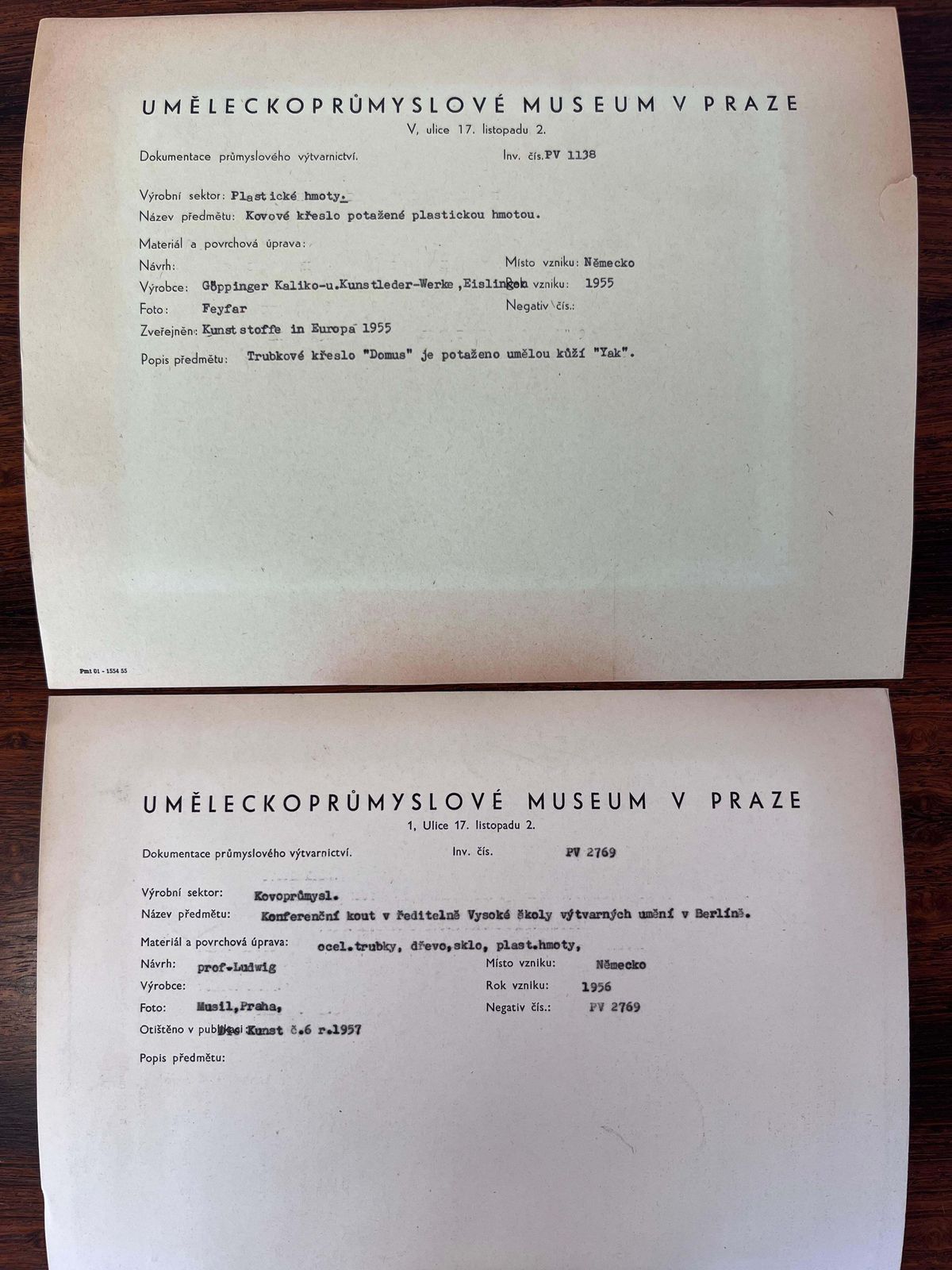 Set Of Original Photos Of German Furniture   1950 photo 90.0