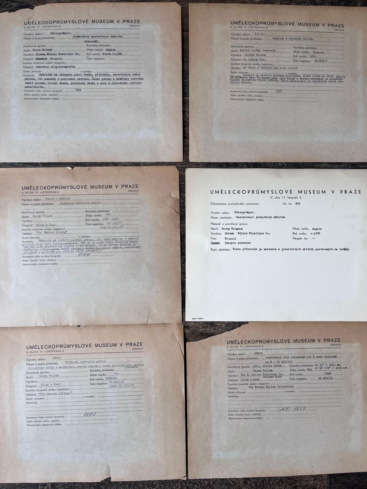 Original 6 Photos Of George Nelson Furniture   1950s photo 401.0