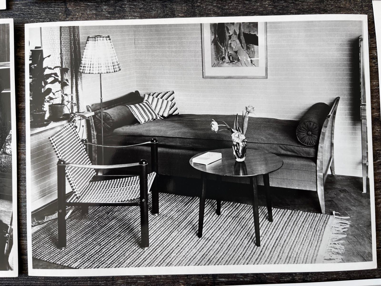 Ensemble de 18 photos d'intérieur, mobilier scandinave, Suède, années 1950 photo buy