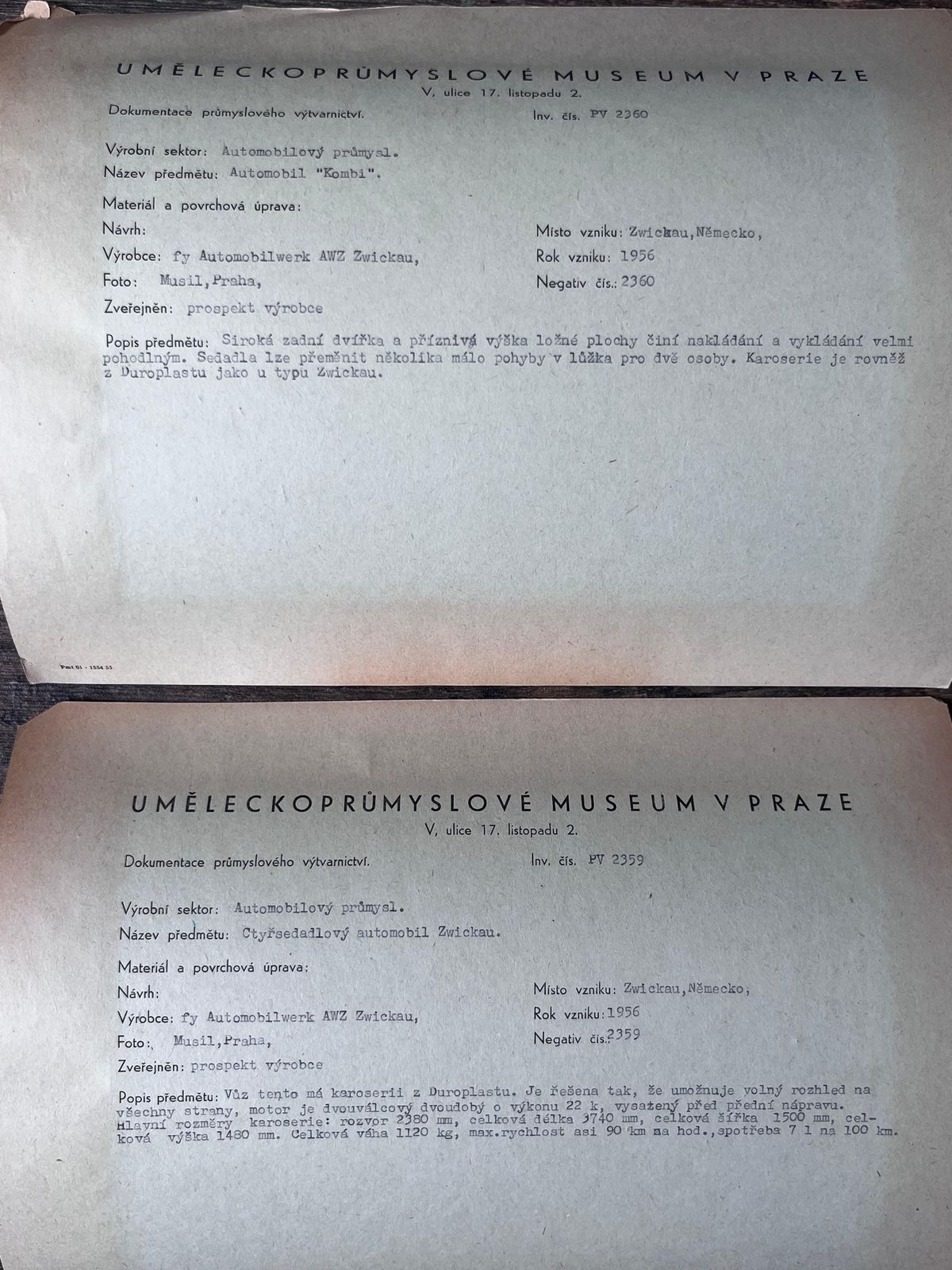 Originele foto's van auto Veb Automobilwerk Zwickau (Awz), ca. jaren 1950 photo 180.0