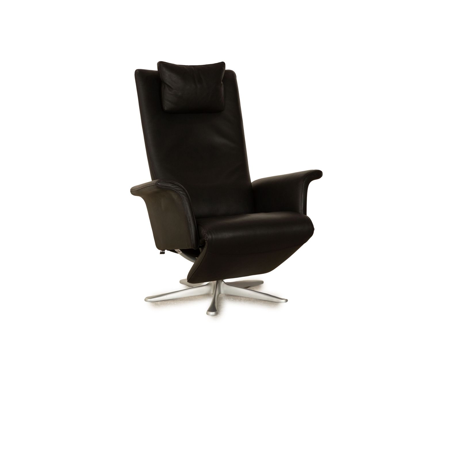 Fsm Filou Leren Fauteuil Zwart Large