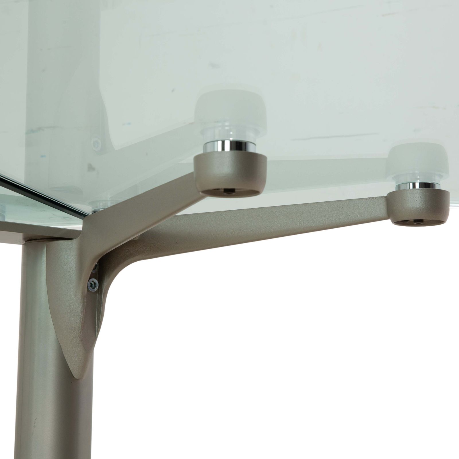 Draenert Casanova Glass Dining Table Silver Pull Out Function photo Furniture