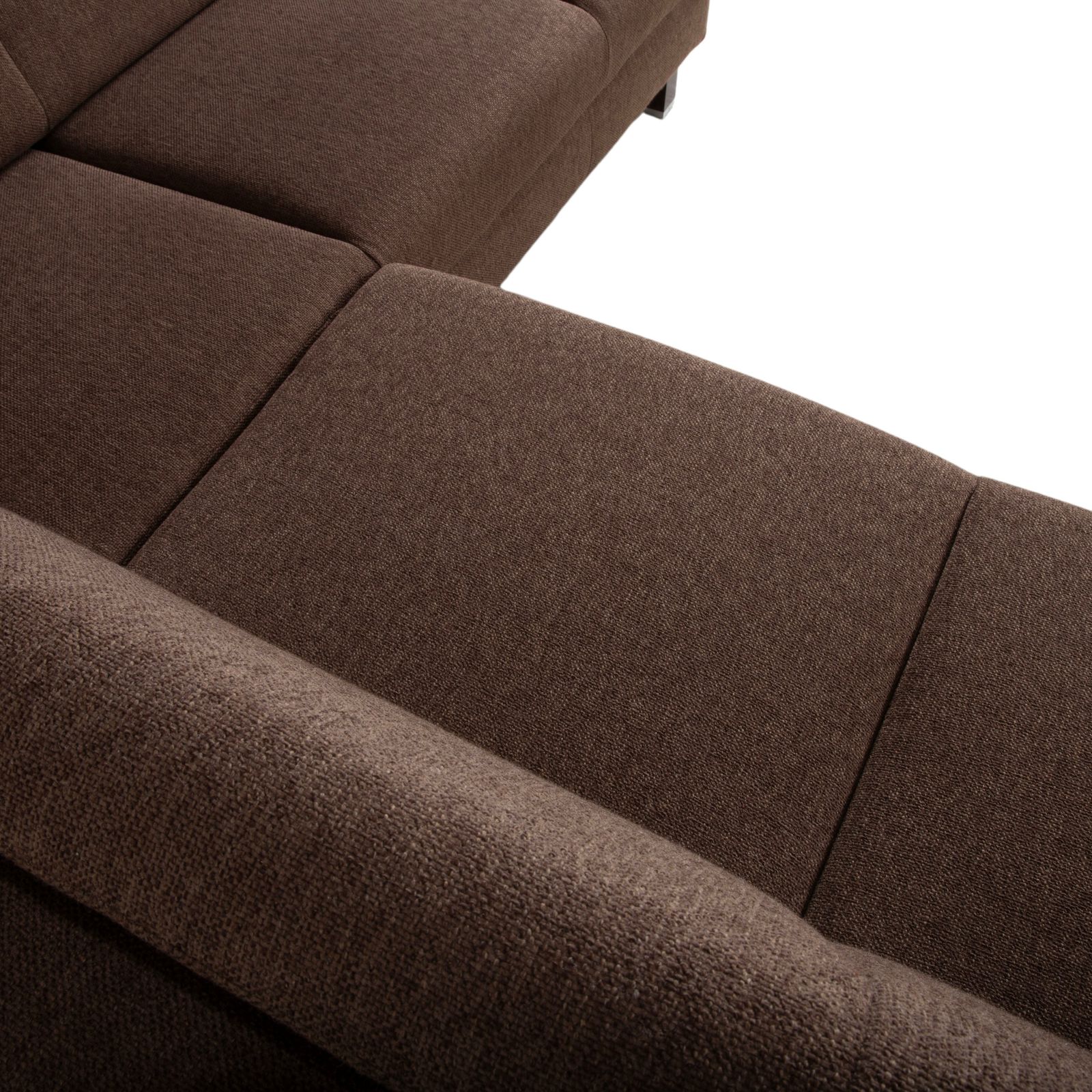 Canapé d'angle Ewald Schillig Flex Plus en tissu brun, fonction manuelle photo buy