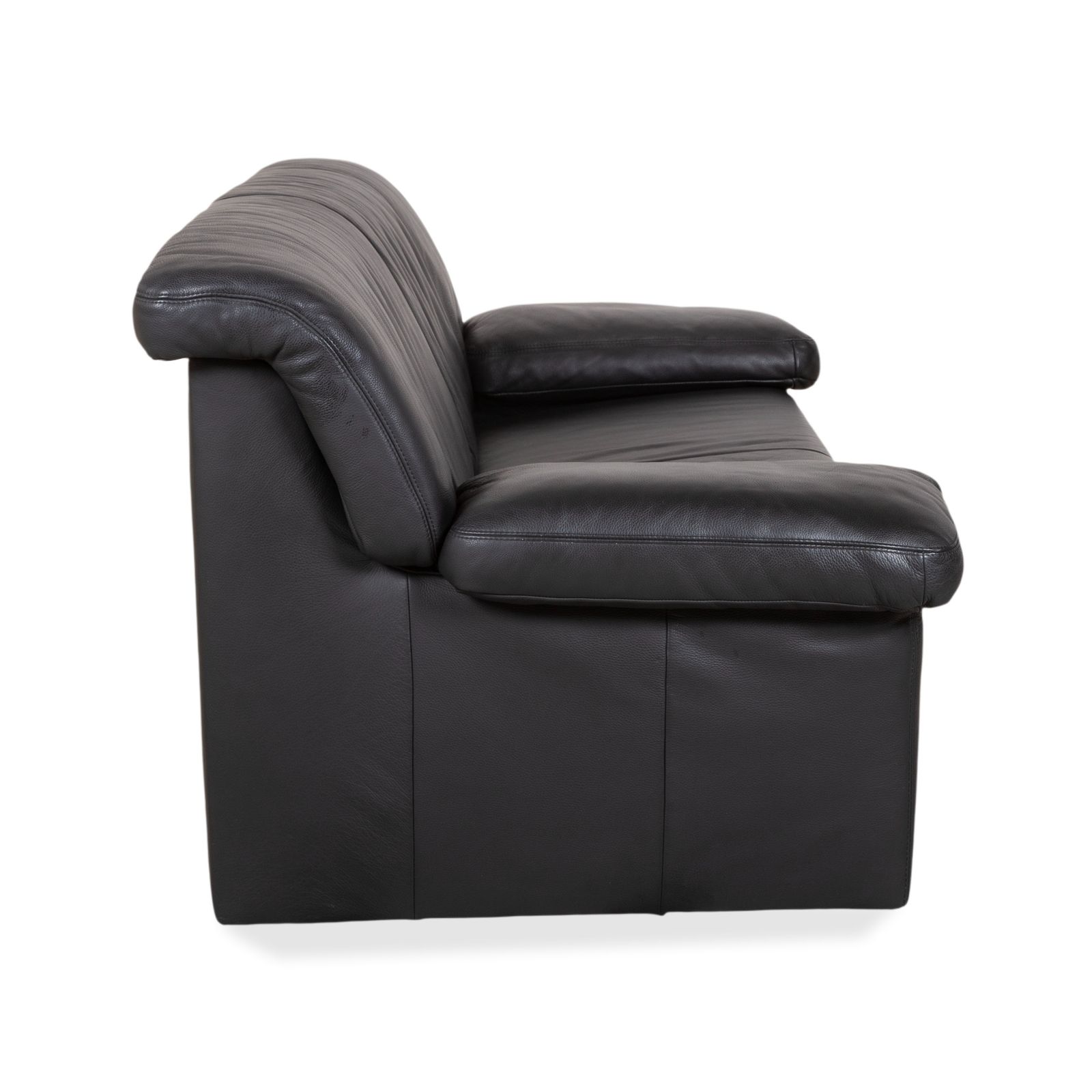 photo furniture Koinor Leren Tweezitsbank Zwart