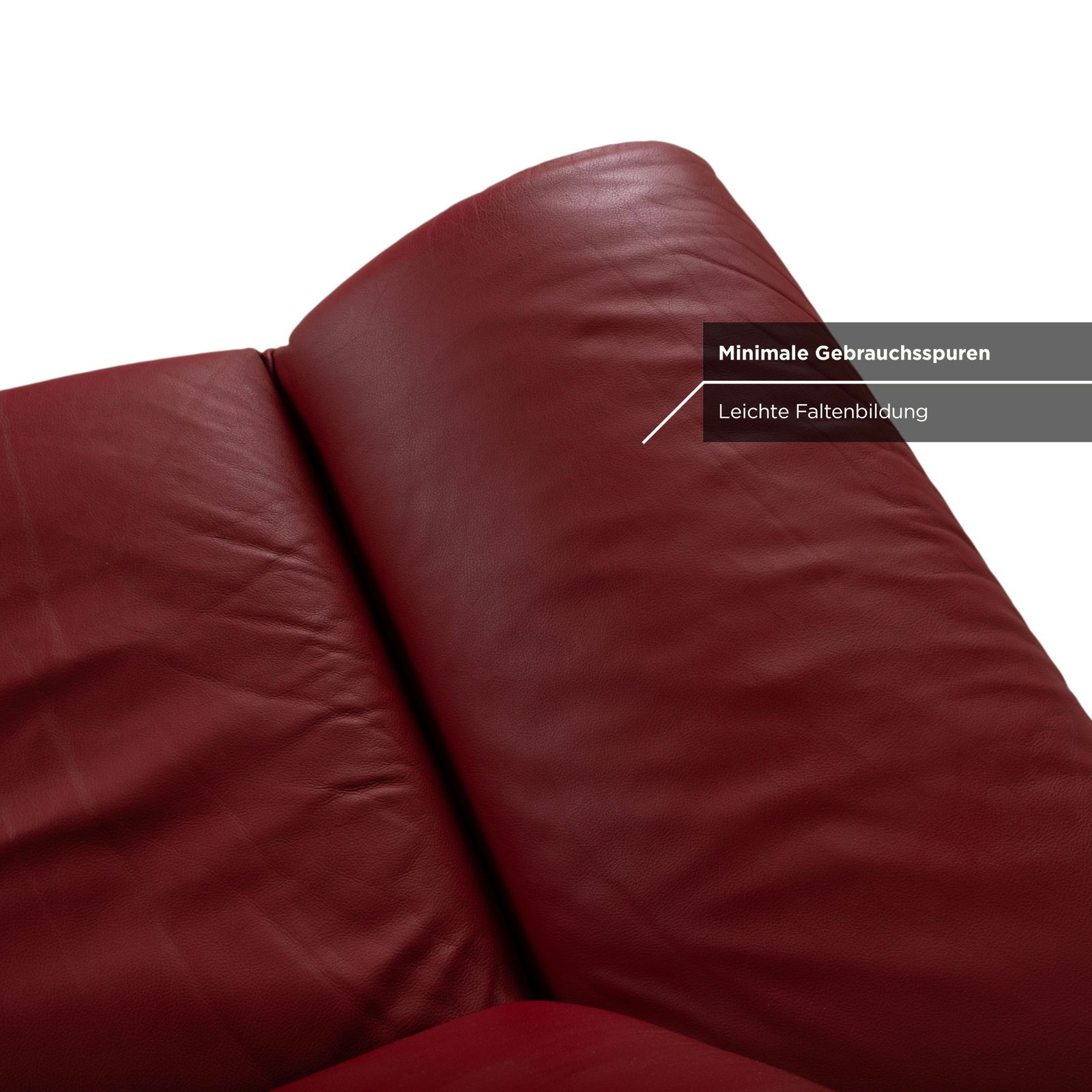 Koinor Rossini Leather Armchair Red Manual Function photo vintage
