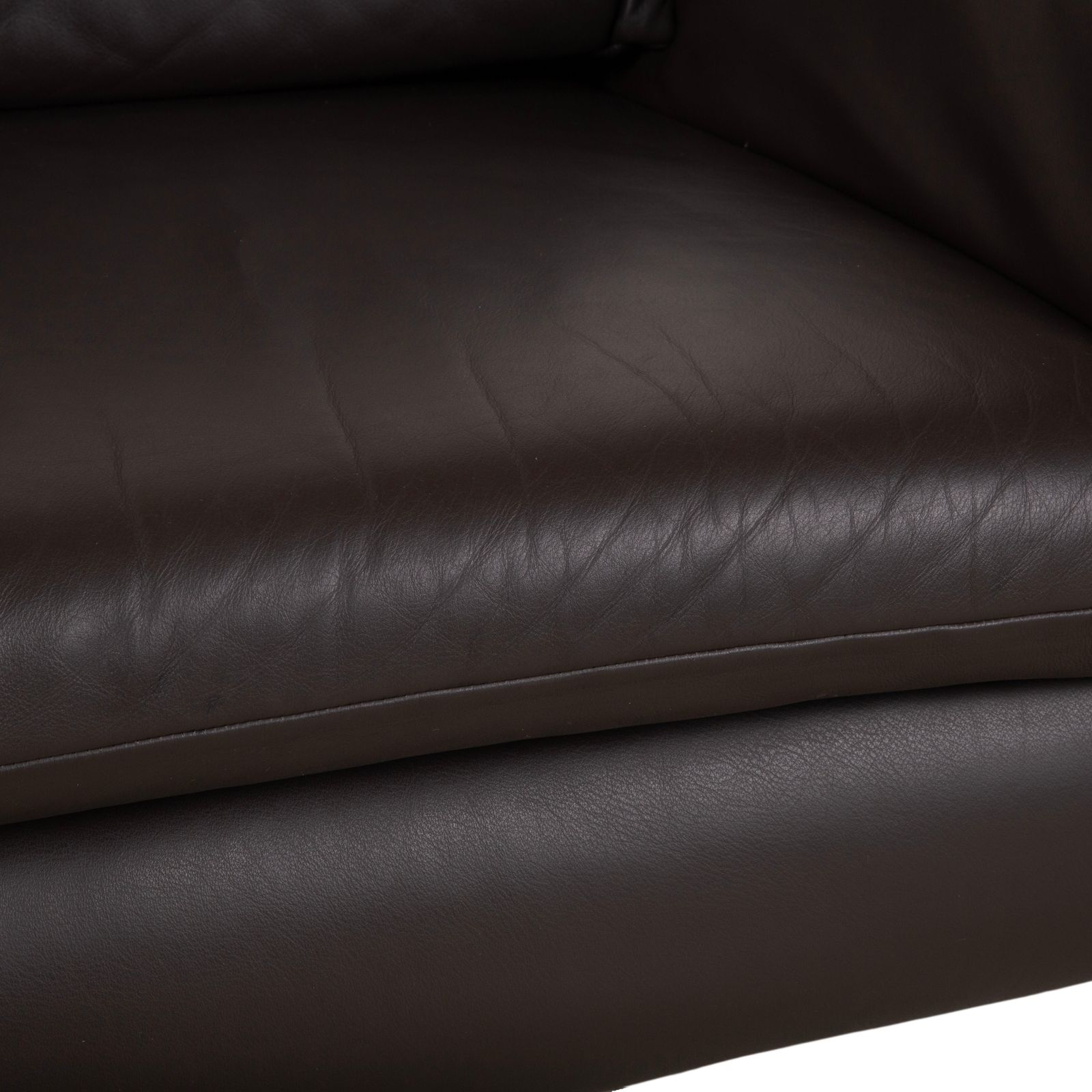 Koinor Velluti Leather Two Seater Brown Manual Function Sofa photo 1676.0