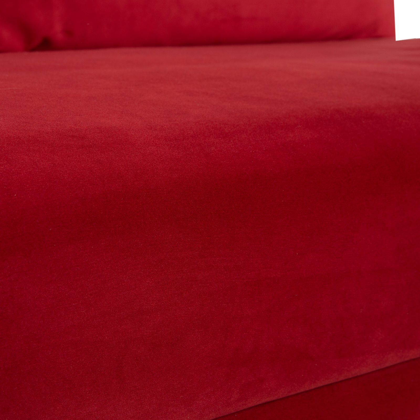 Ligne Roset Multy driezitter, rode stof, zwart frame, manuele slaapfunctie, opnieuw bekleed photo 2022.0