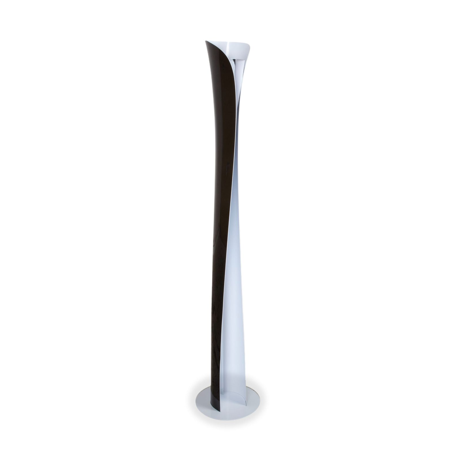 Artemide Cadmo Metal Floor Lamp Black White Dimmable By Karim Rashid