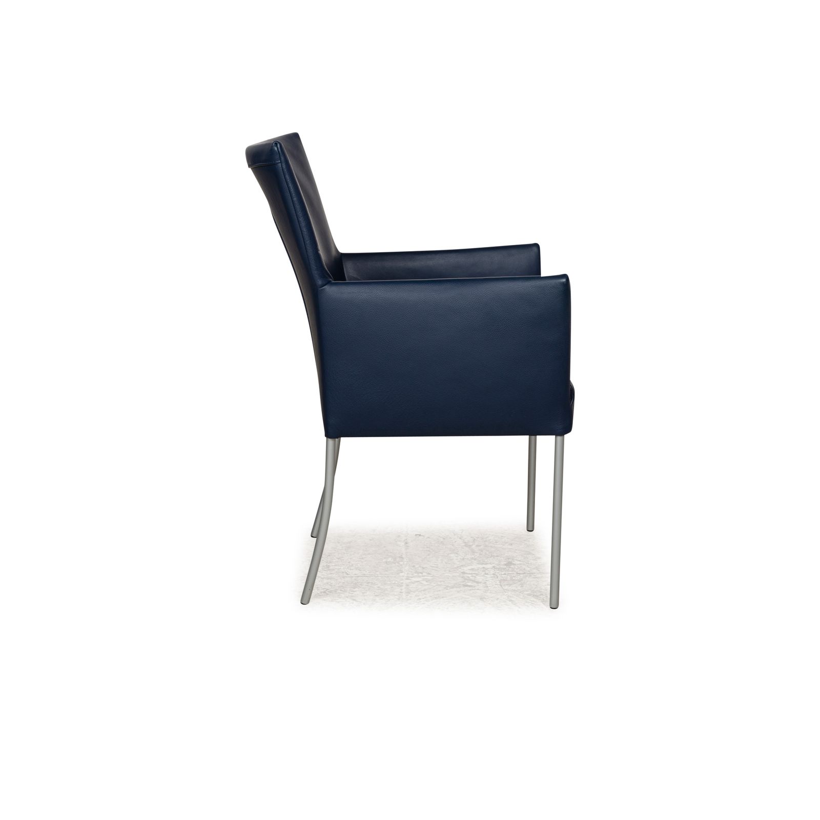 photo furniture Set van 8 Bert Plantagie Arc E Leren Stoel Blauw Eetkamer