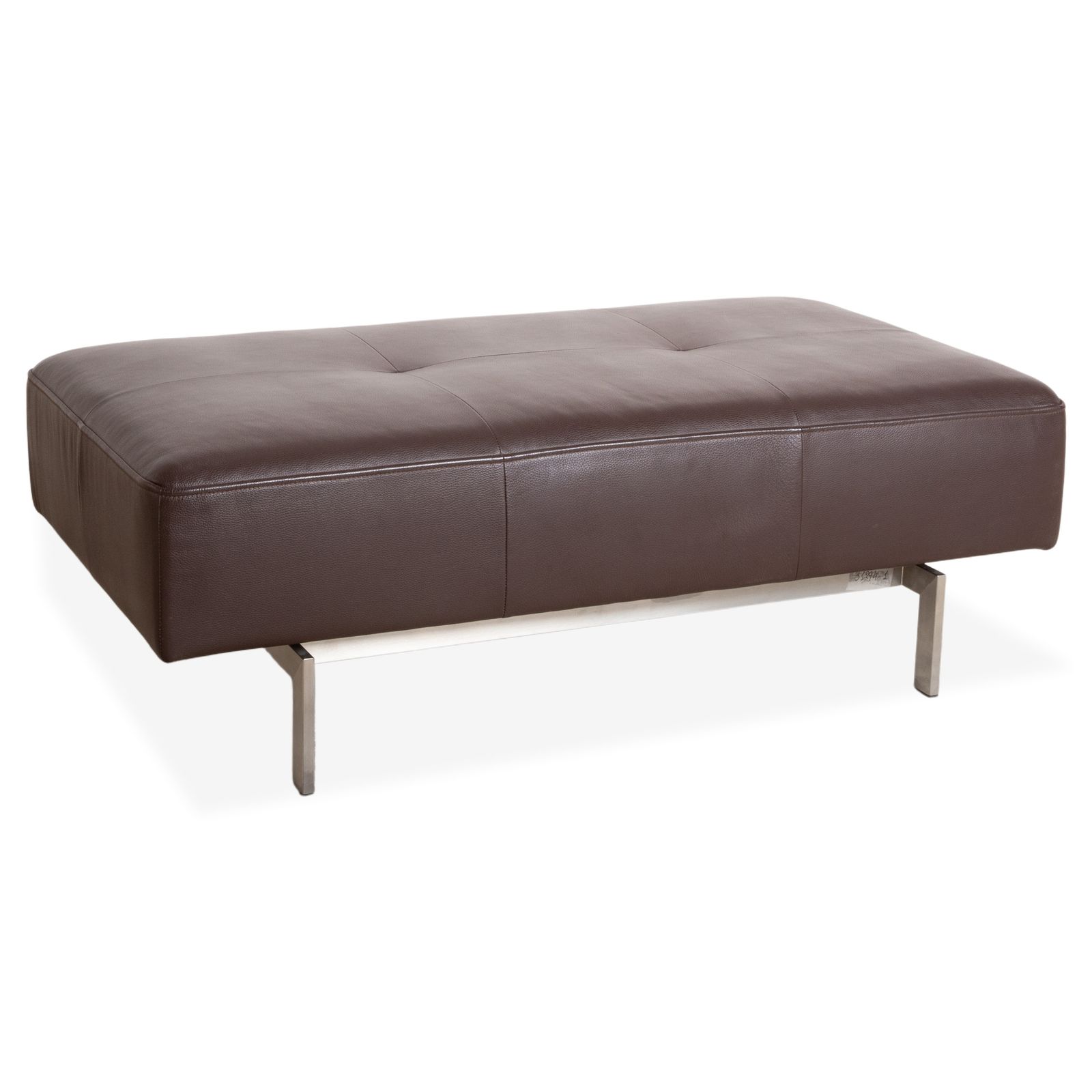 Tabouret Rolf Benz Dono 6100 en cuir marron