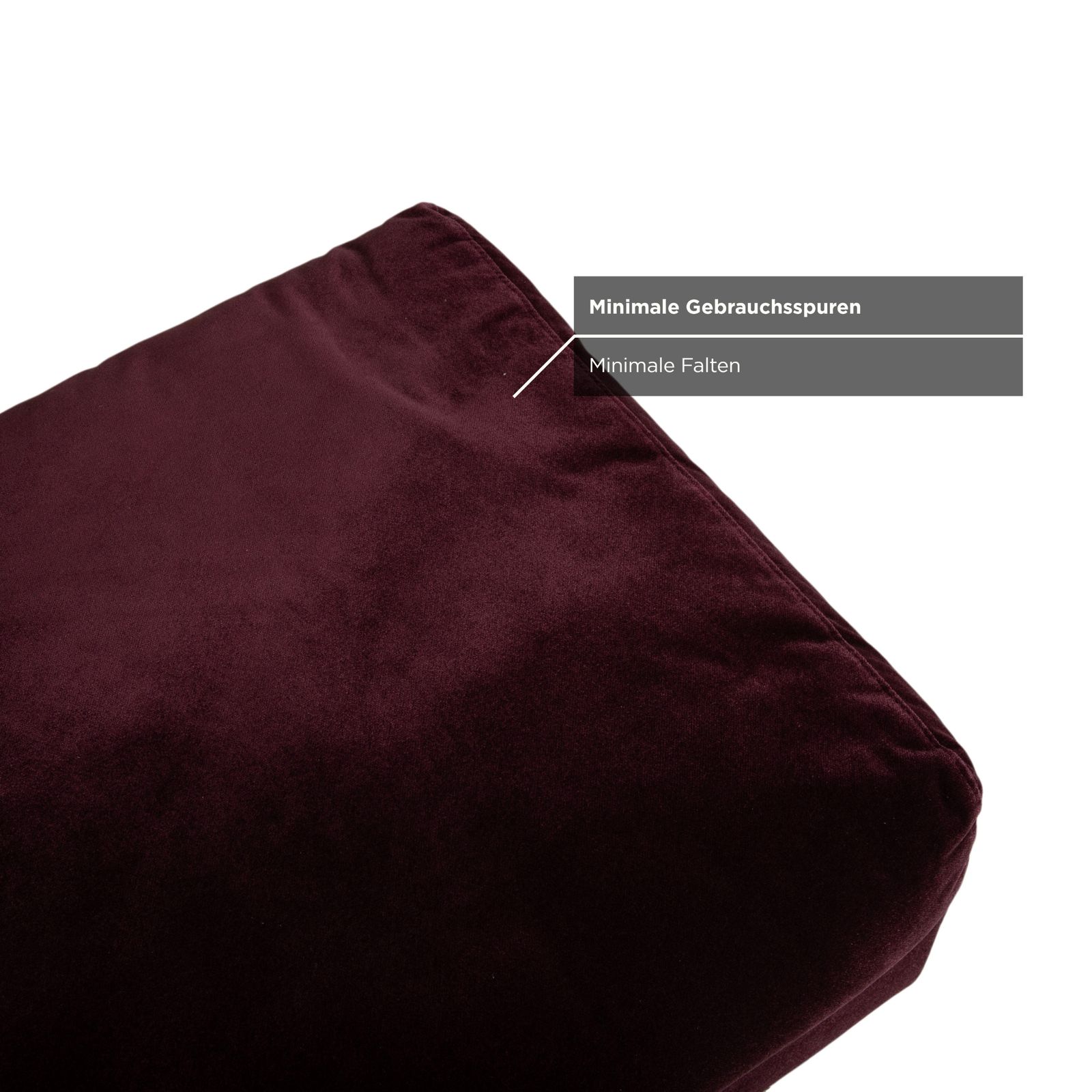 Tabouret Brühl Embrace en tissu, chrome, velours, velvet, violet, aubergine photo 670.0