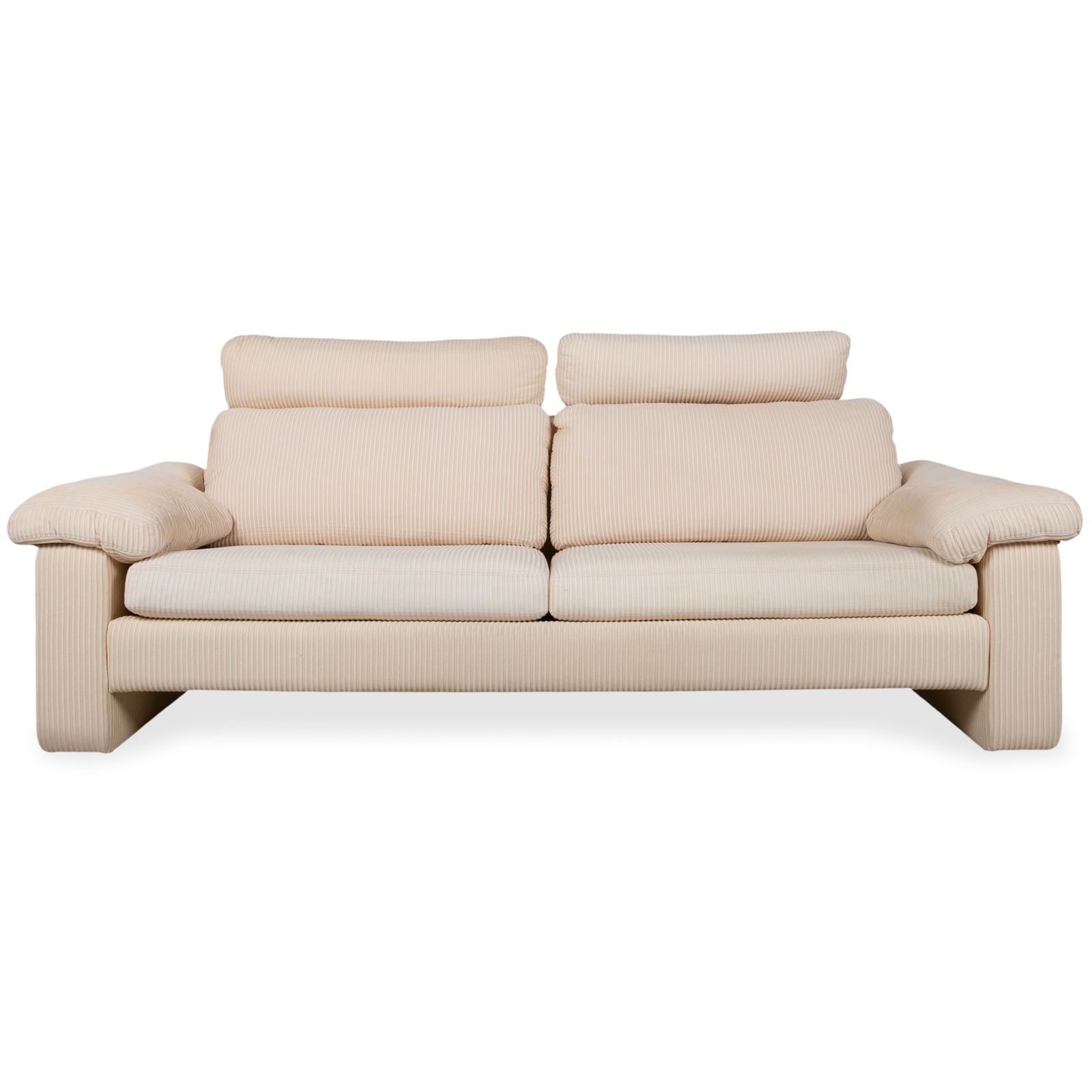 Cor Conseta Stof Driezitter Beige Crème Bank Sofa Manuele Functie