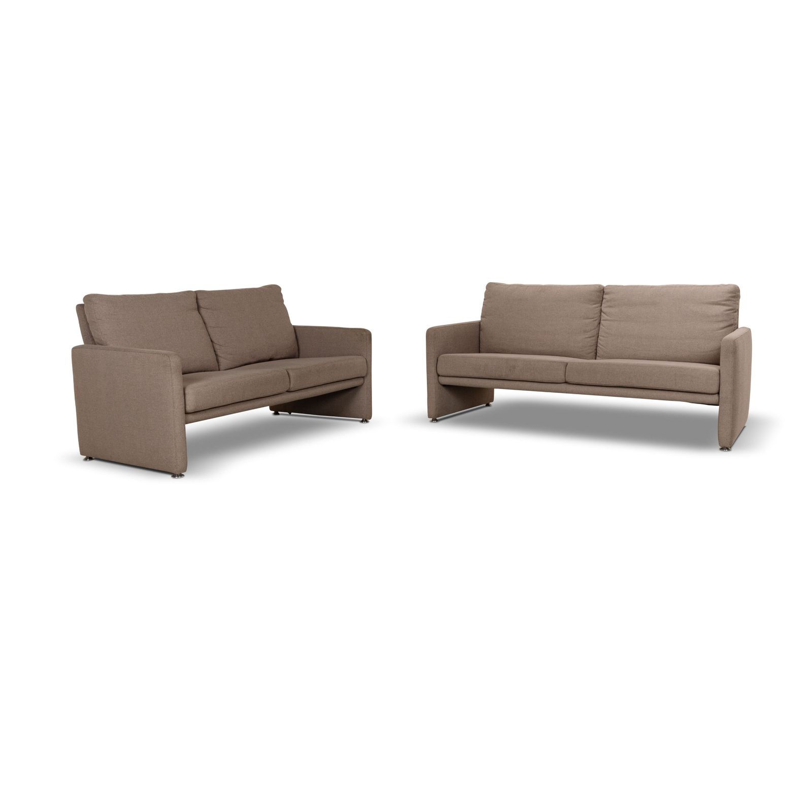 Ensemble de canapés Willi Schillig en tissu beige, trois places