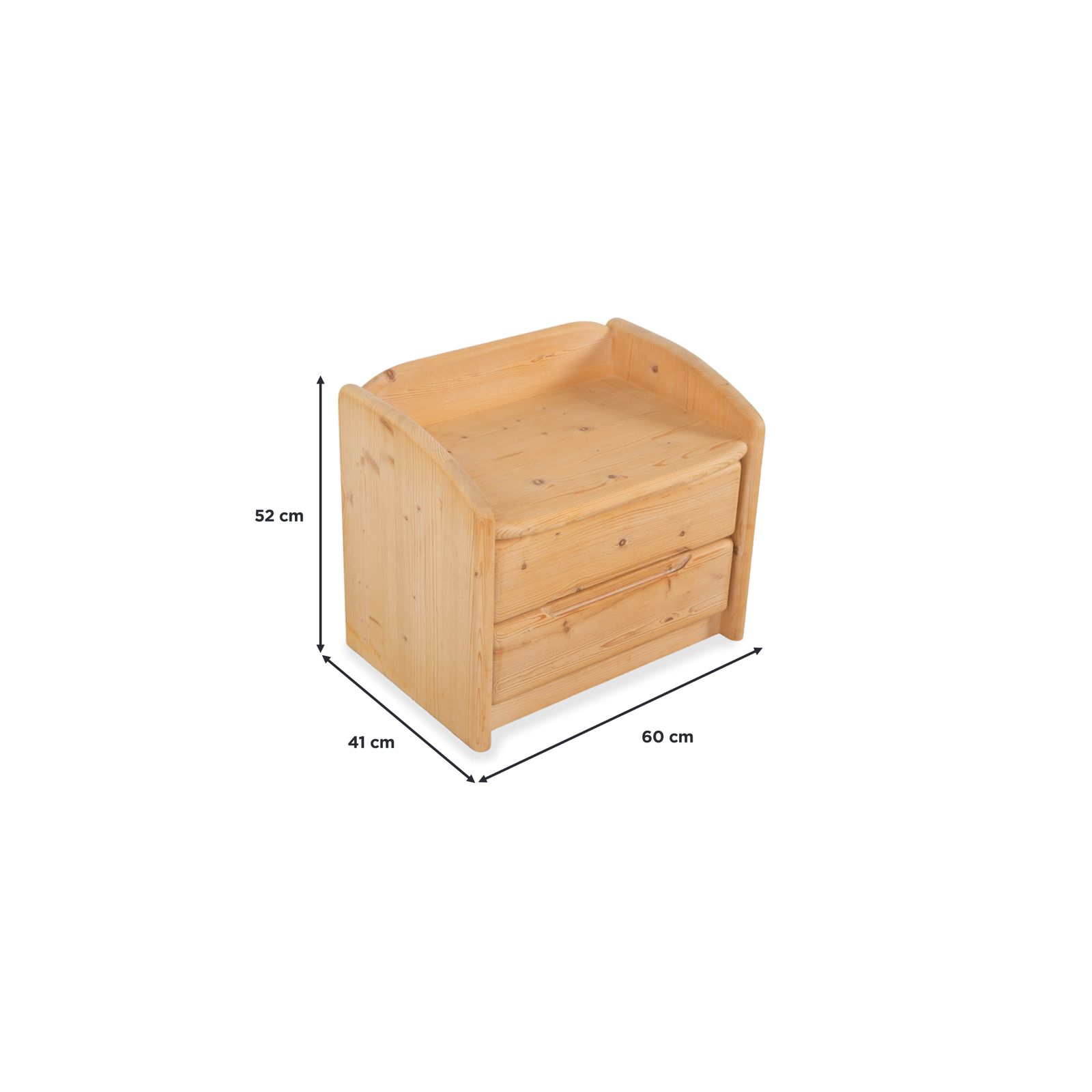 Team7 Wood 2x Nightstand Table Brown photo furniture