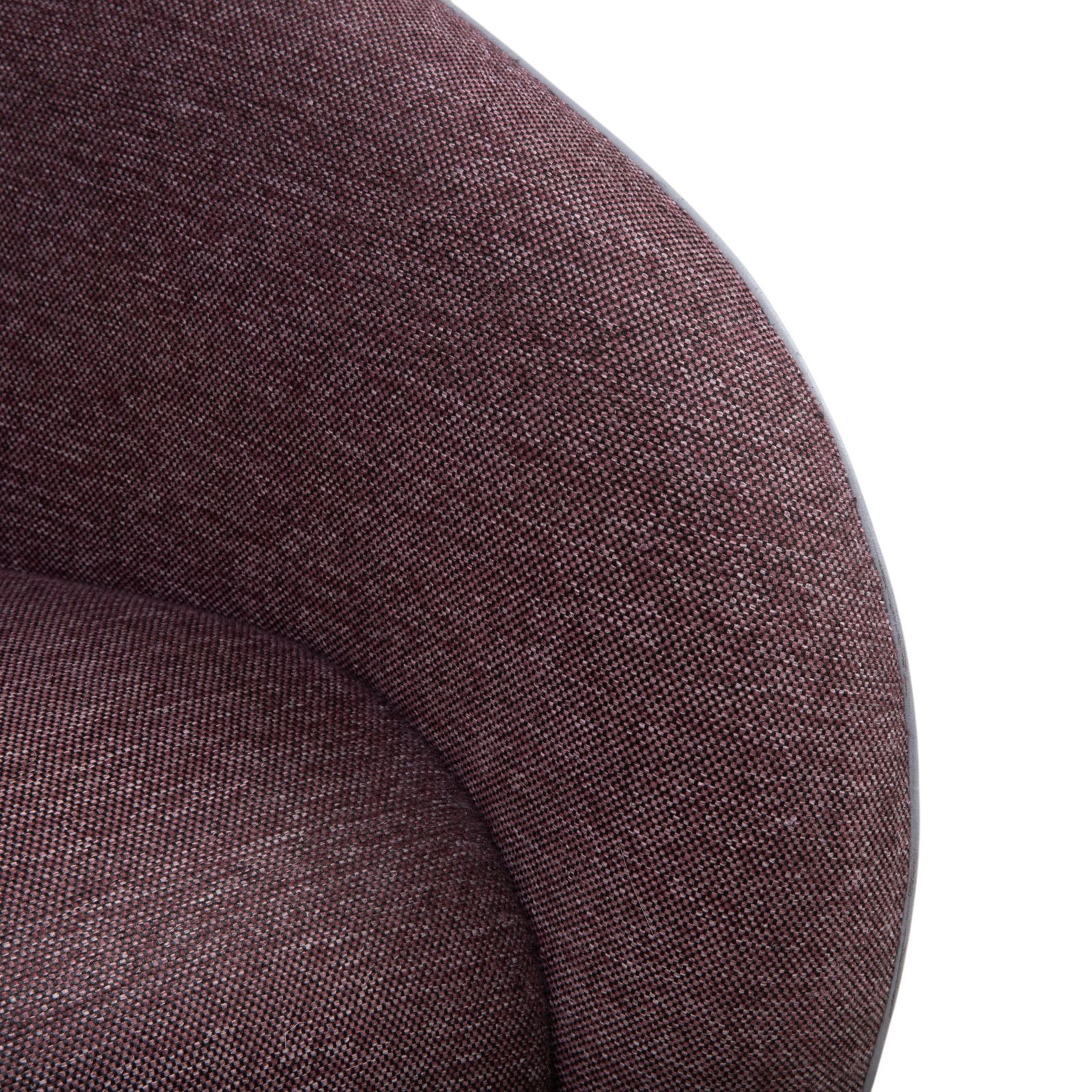 Fauteuils Rolf Benz 310, lot de 2, tissu et cuir, violet bordeaux aubergine et gris clair photo Mobilier