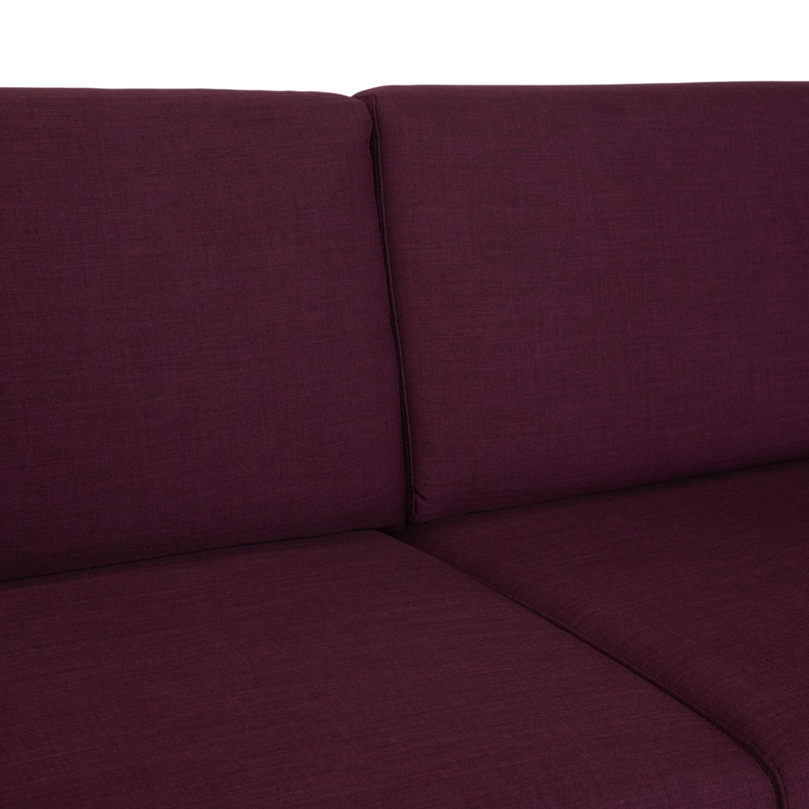 Ewald Schillig Flex Plus Fabric Three Seater With Ottoman, Purple, Aubergine, Red photo buy