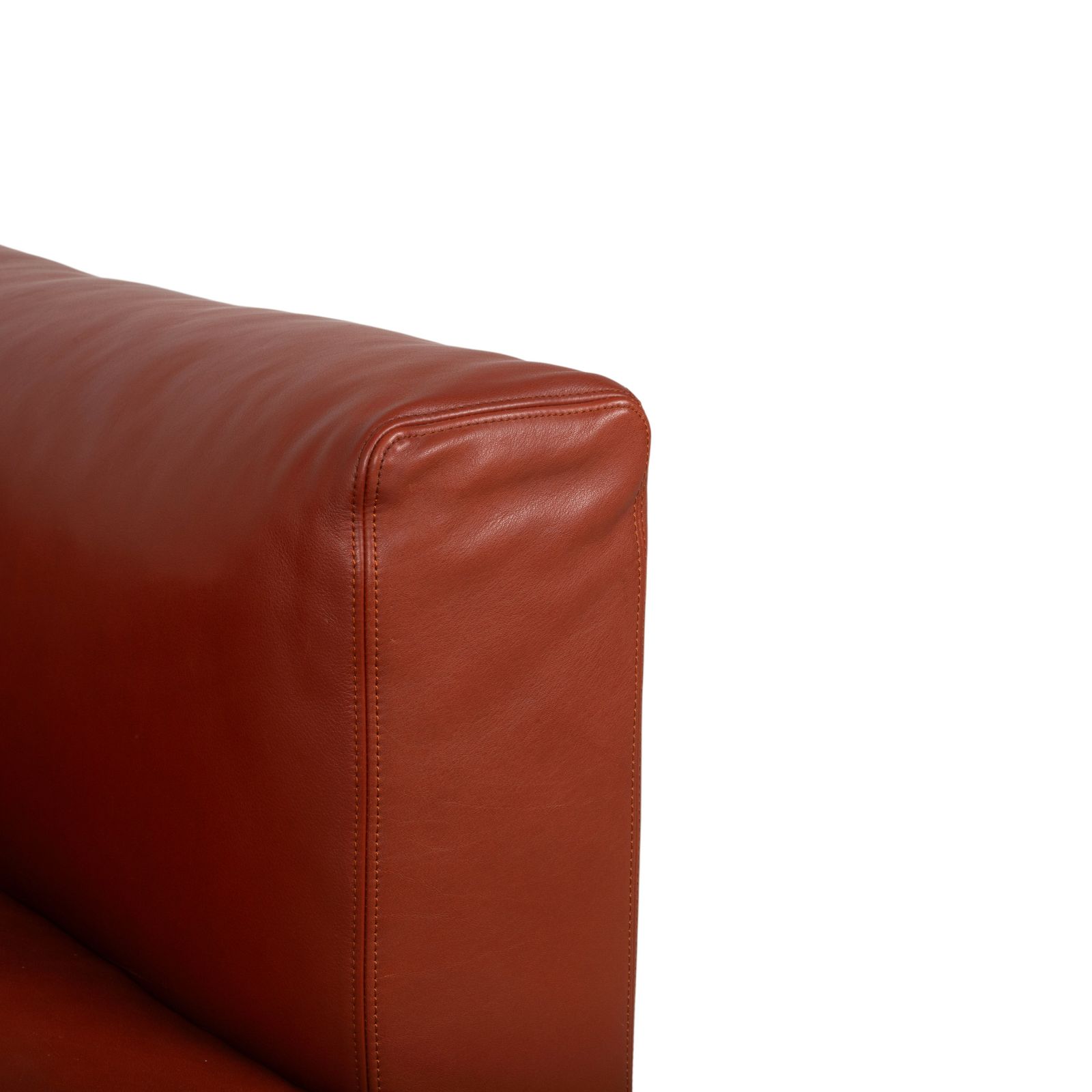 Walter Knoll Living Landscape Set 3x 755 Leather Armchairs Red Terracotta photo vinterior